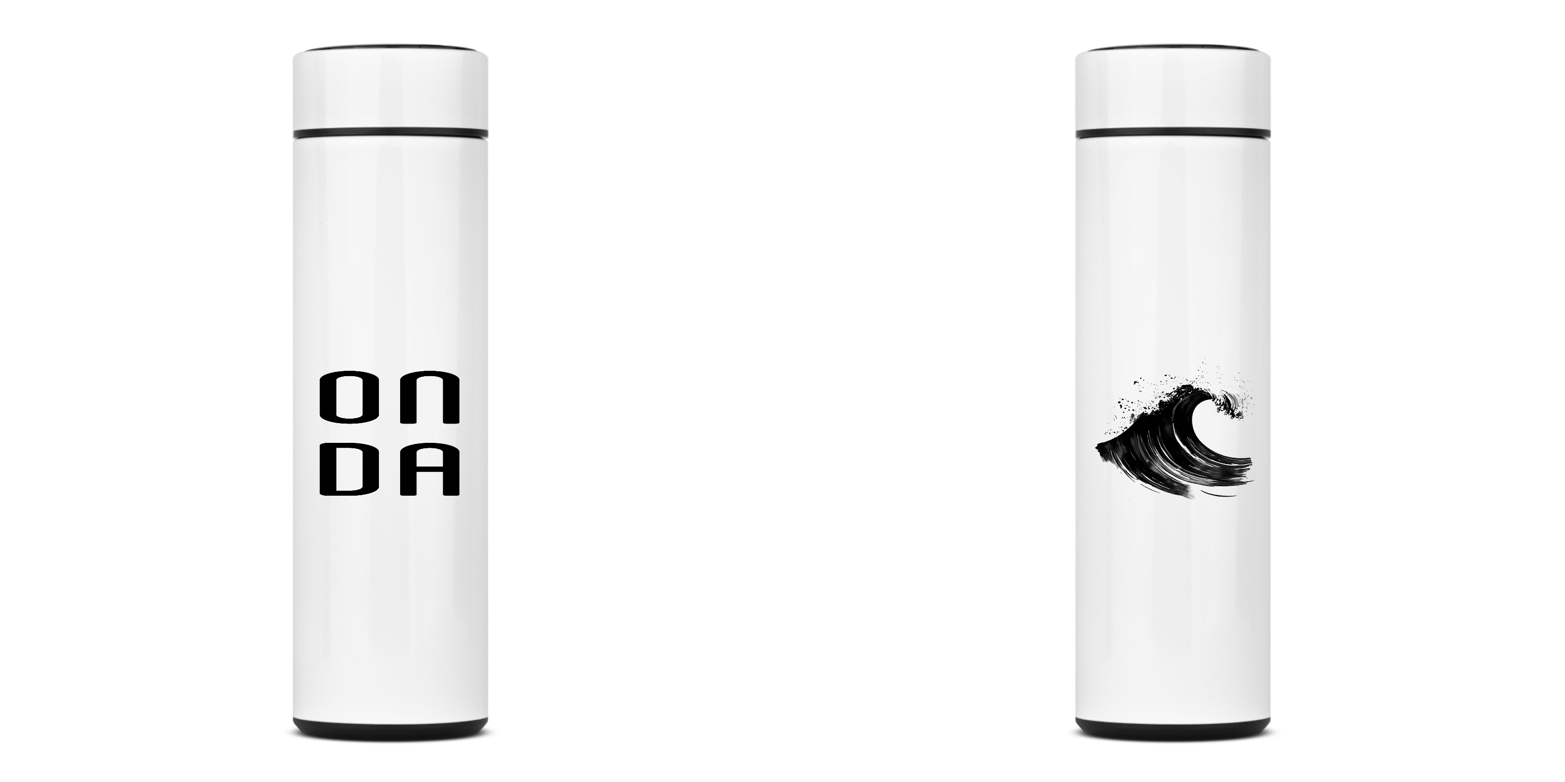 Nome do produto: GARRAFA TÉRMICA black wave