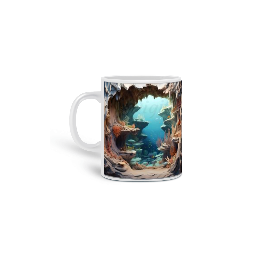 Nome do produto: Caneca fundo do mar 