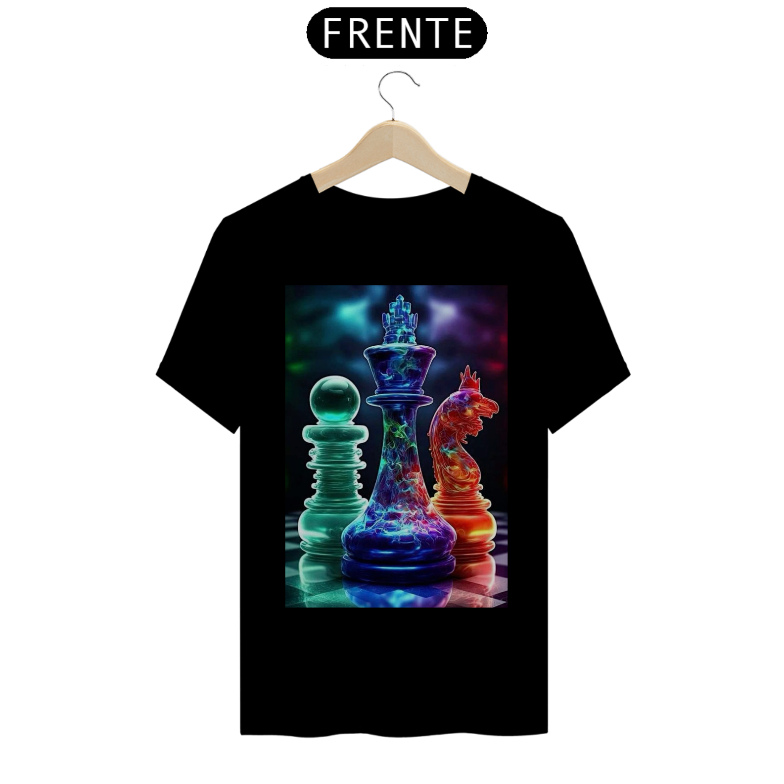 Nome do produto: Camiseta T-Shirt Quality Xadrez