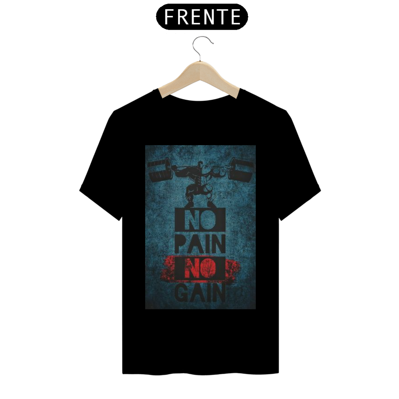 Nome do produto: Camiseta T-Shirt Quality No Pain no Gain II