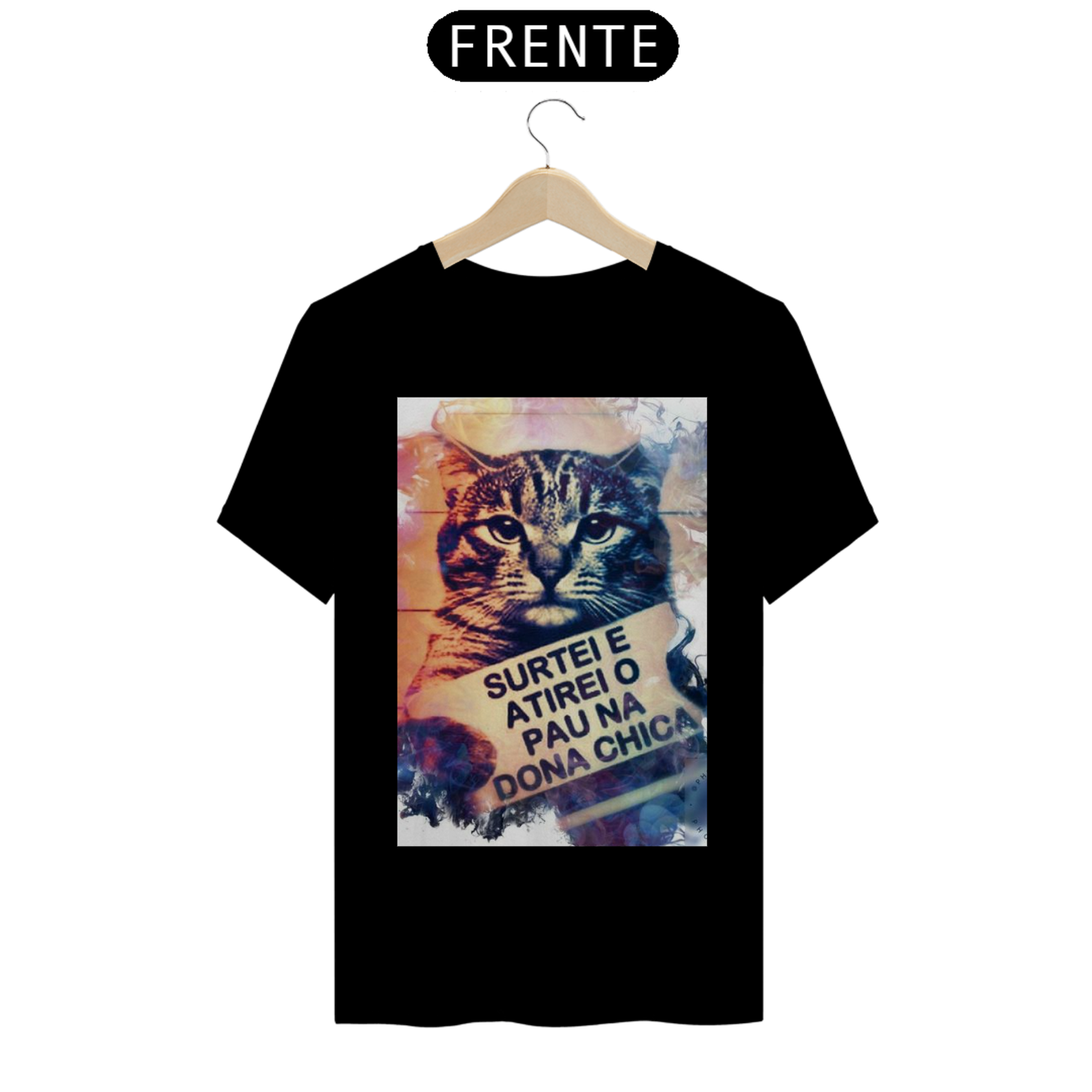Nome do produto: Camiseta T-Shirt Quality Surtei Cat x Dona Chica