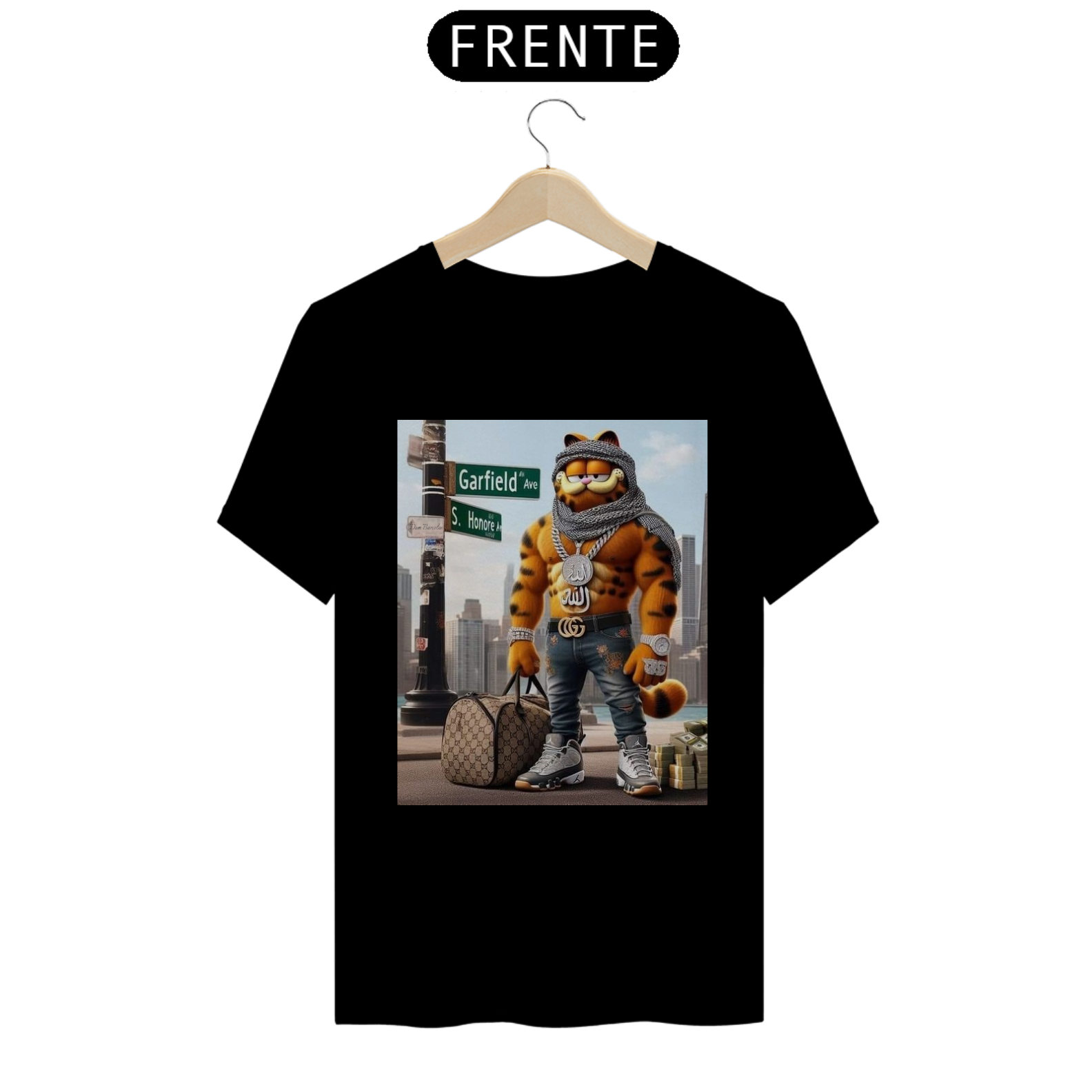 Nome do produto: Camiseta T-shirt Quality Garfield
