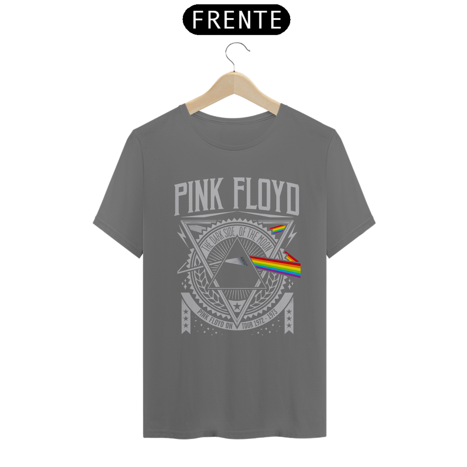 Nome do produto: Camisa Estonada Pink Floyd Dark Side