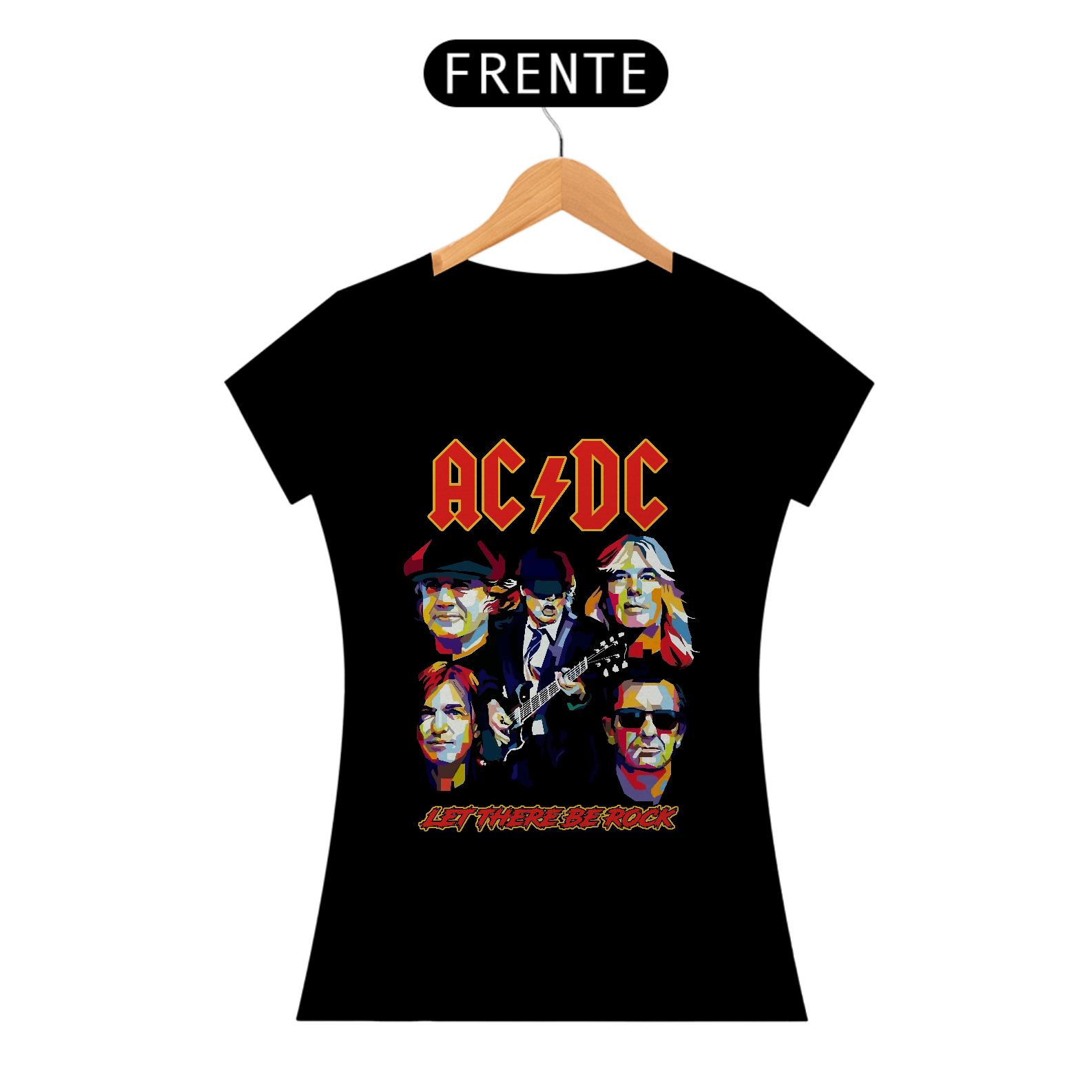Nome do produto: Babylook ACDC Let there be Rock