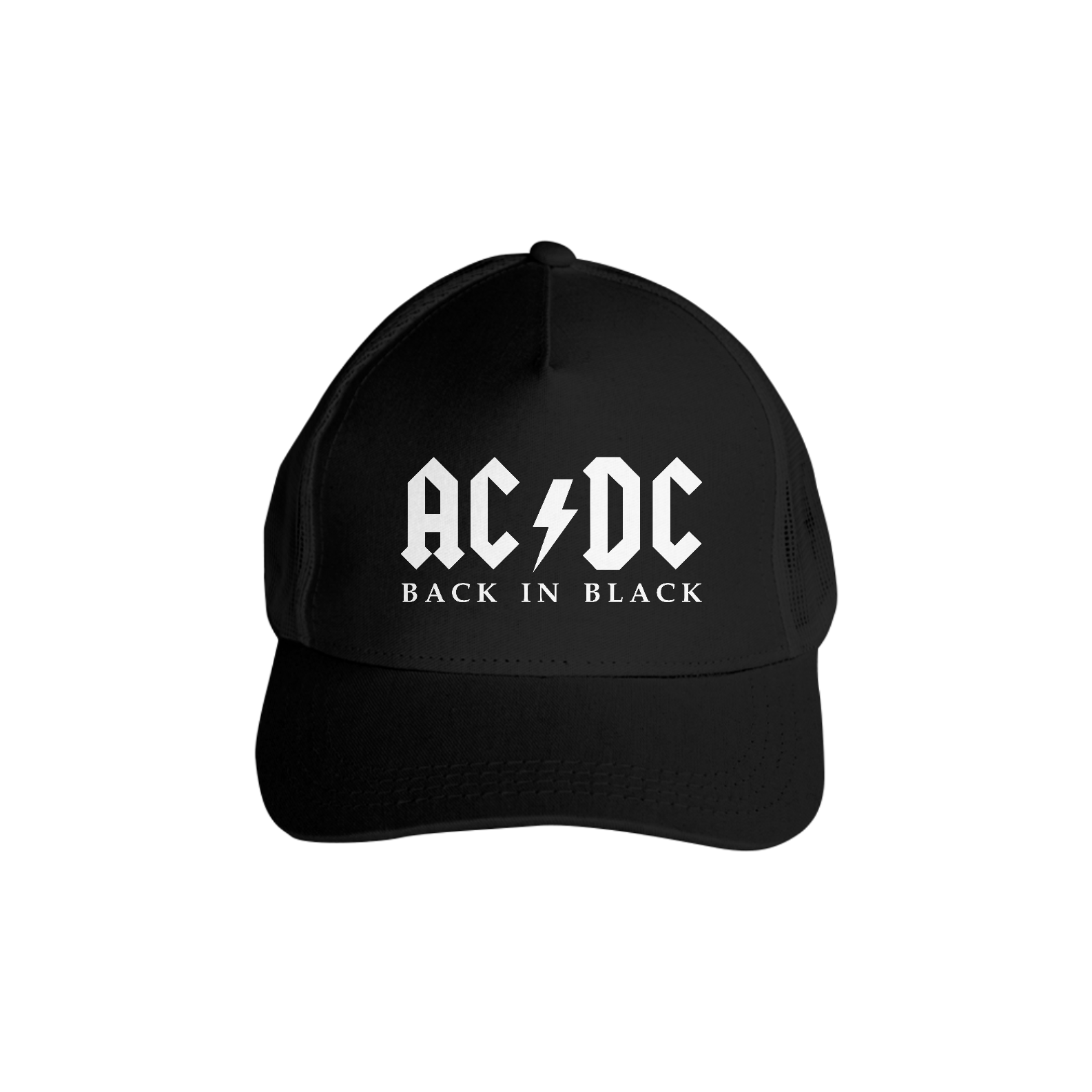 Nome do produto: Boné de Tela Preto ACDC