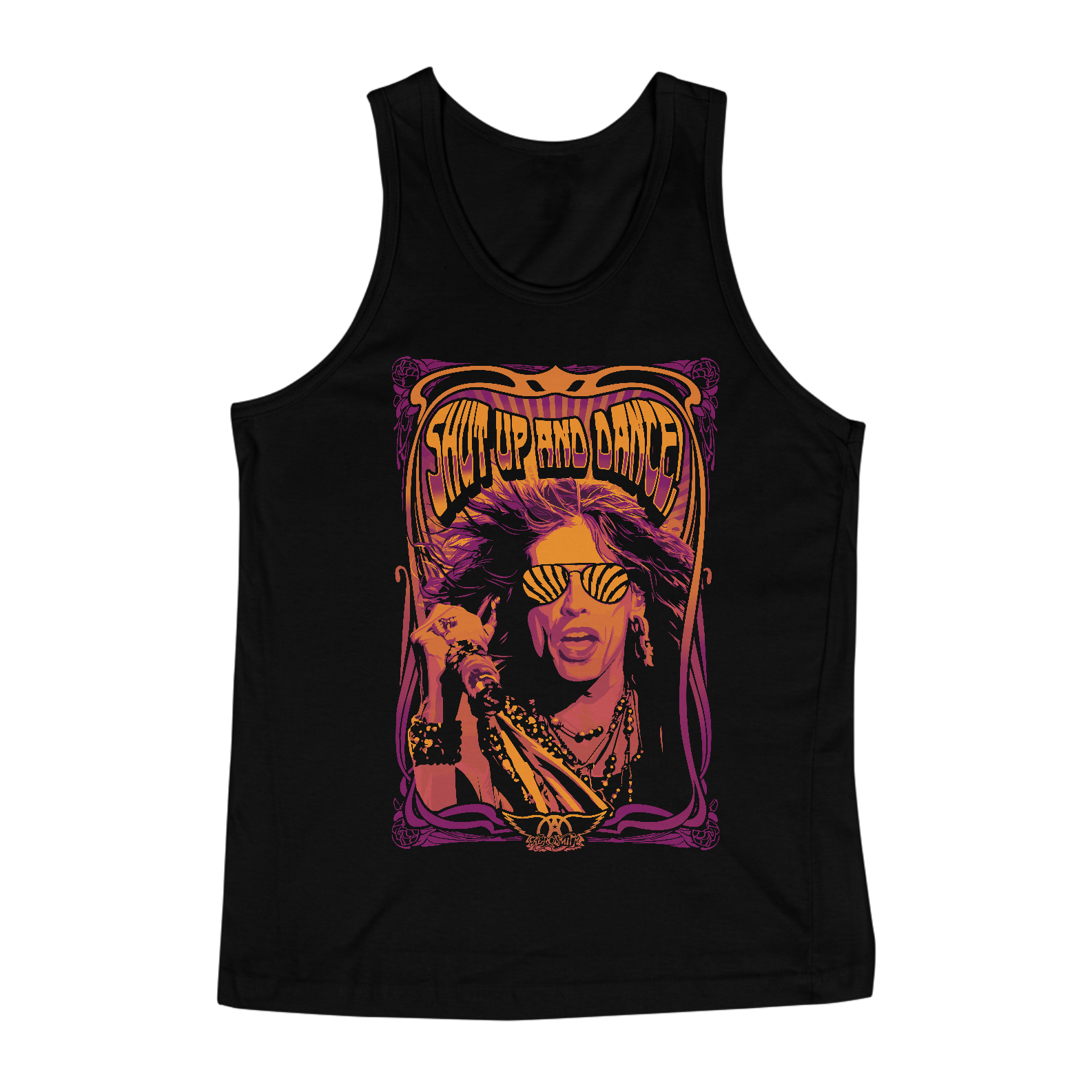 Nome do produto: Camisa Regata Preta Aerosmith Shut up and Dance