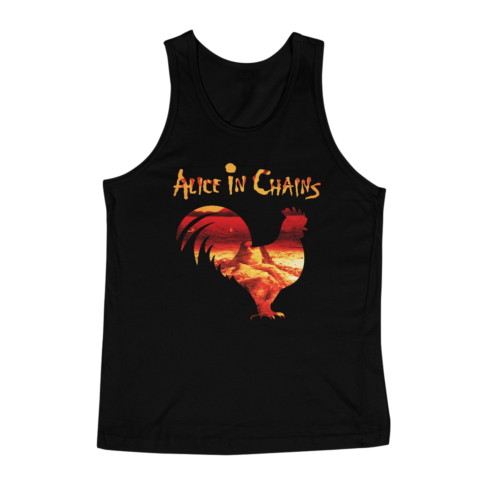 Nome do produto: Camisa Regata Preta Alice in Chains Rooster