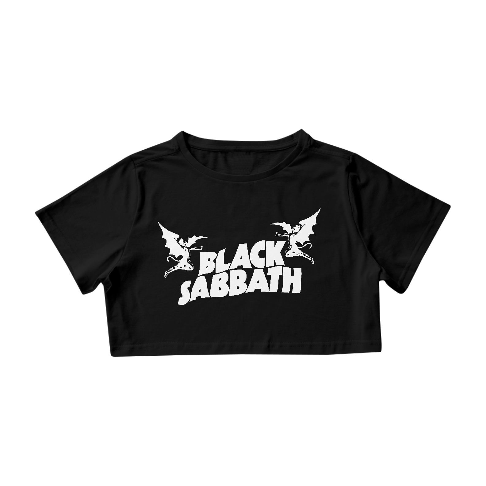 Nome do produto: Camisa Baby Look Black Sabbath