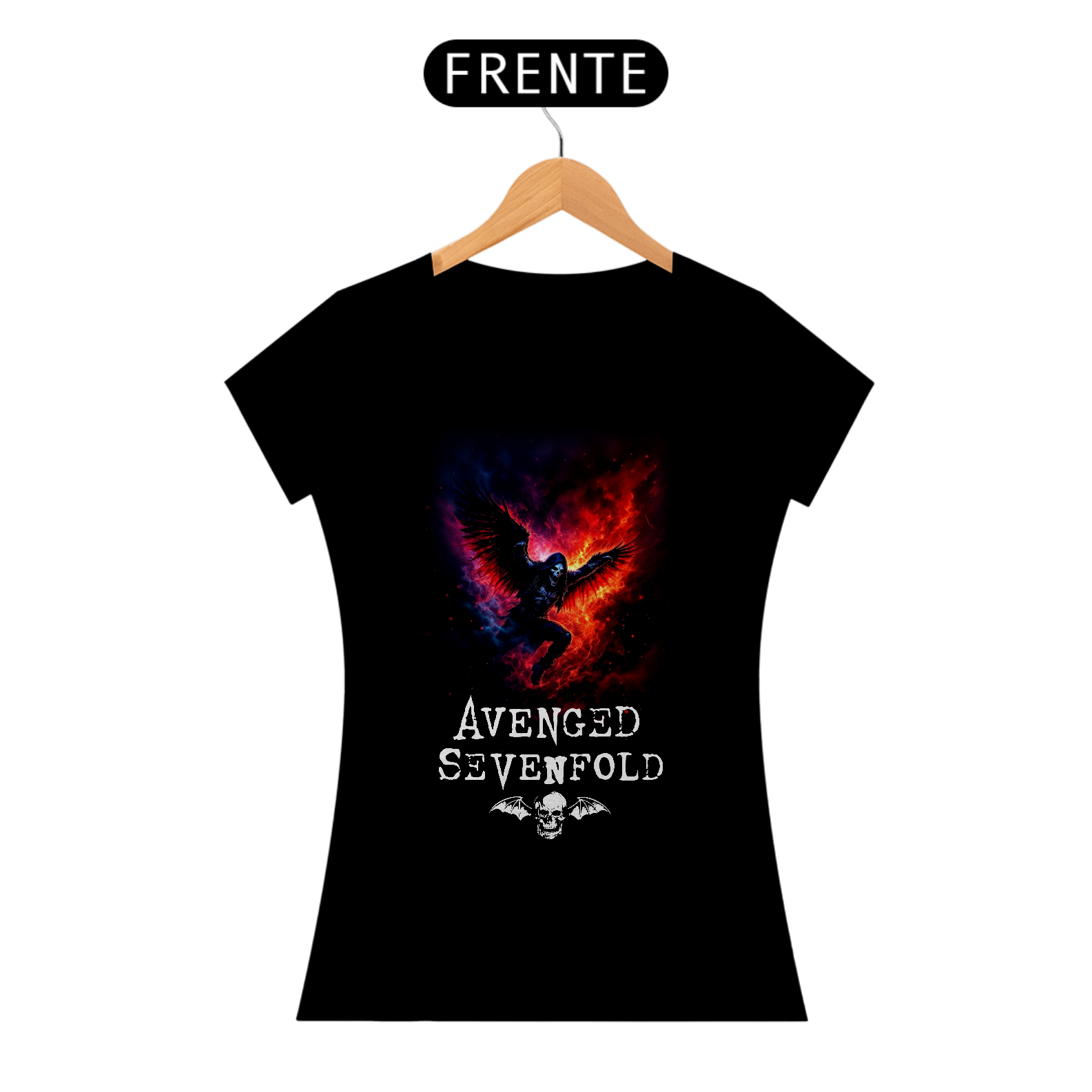 Nome do produto: Camisa Babylook Avenged Sevenfold