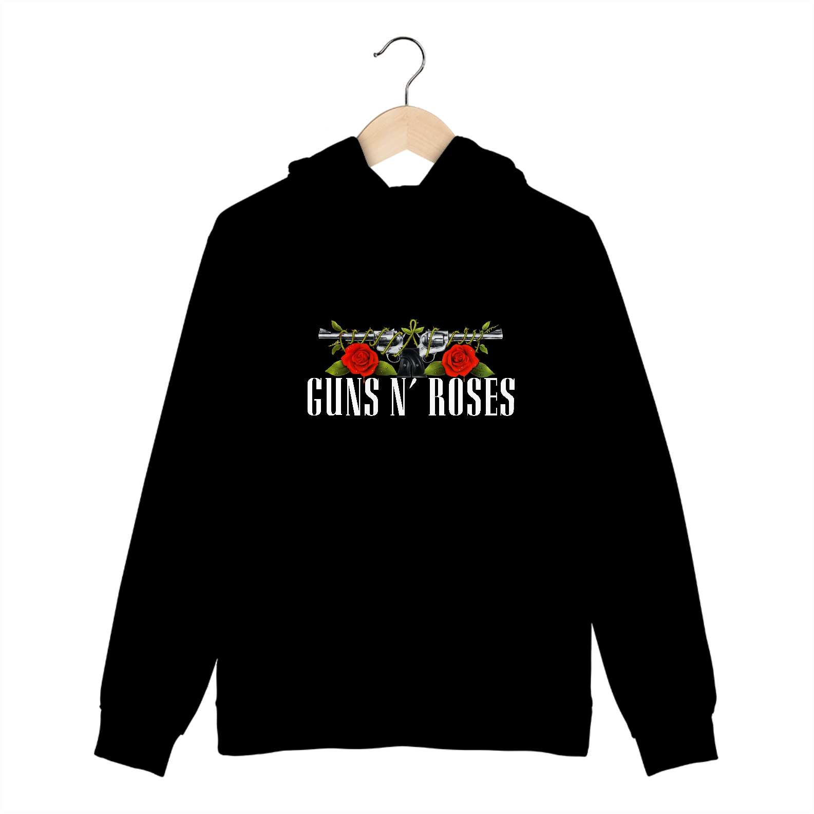 Nome do produto: Casaco de Moletom Canguru Guns n\' Roses