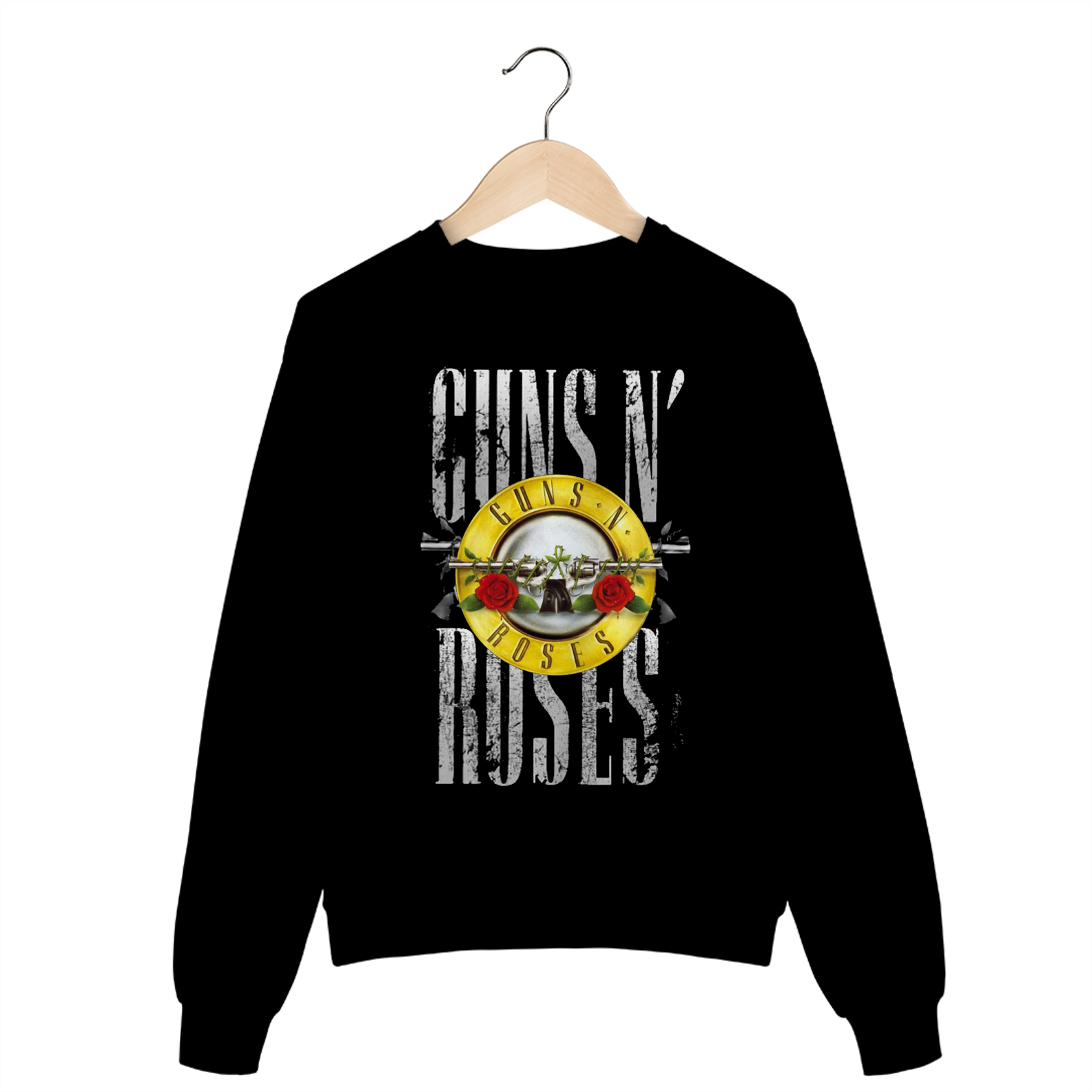 Nome do produto: Casaco de Moletom Fechado Guns n\' Roses