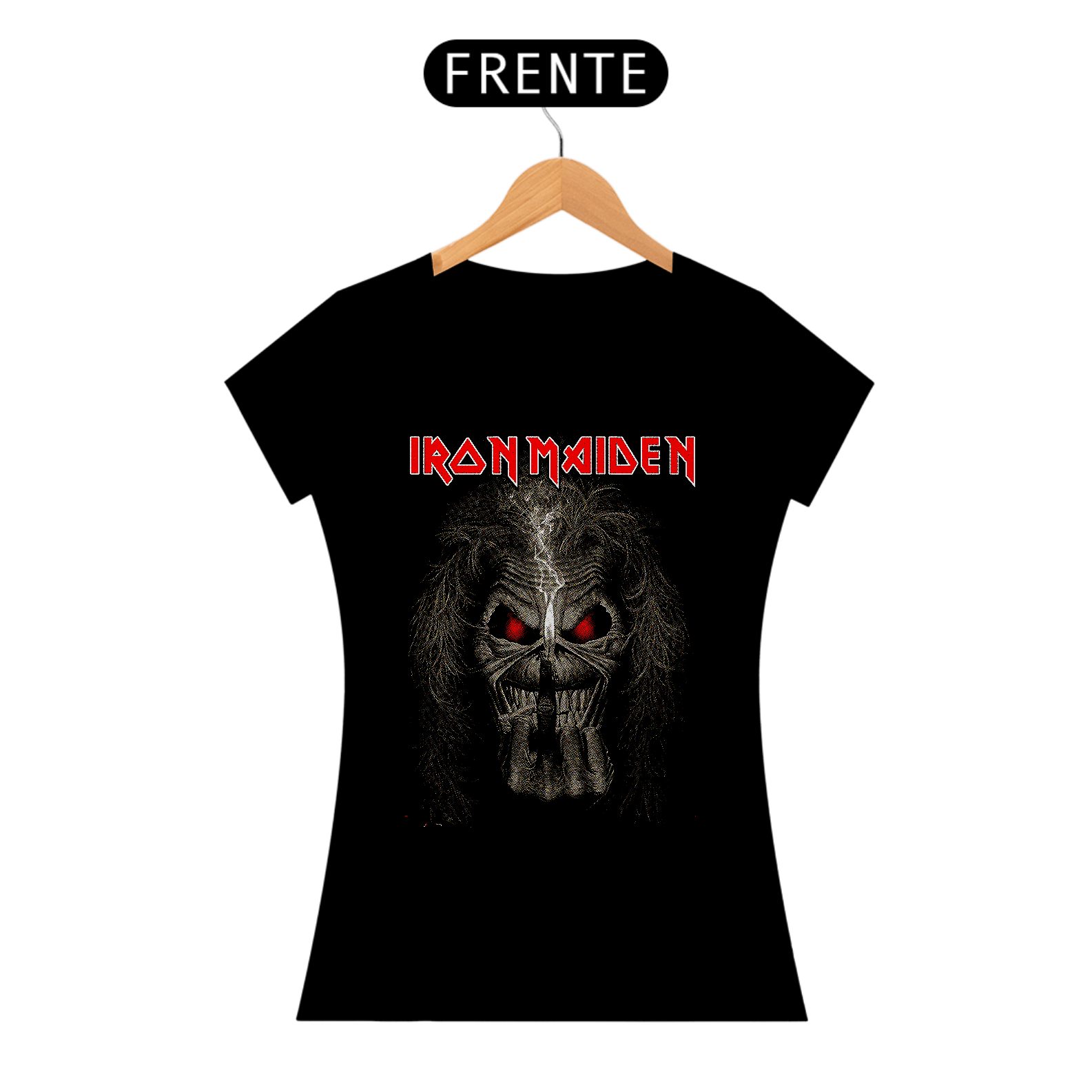 Nome do produto: Camisa Babylook Iron Maiden
