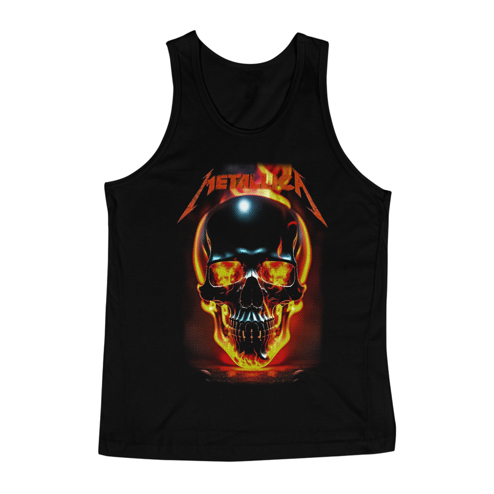 Nome do produto: Camisa Regata Metallica Black Skull