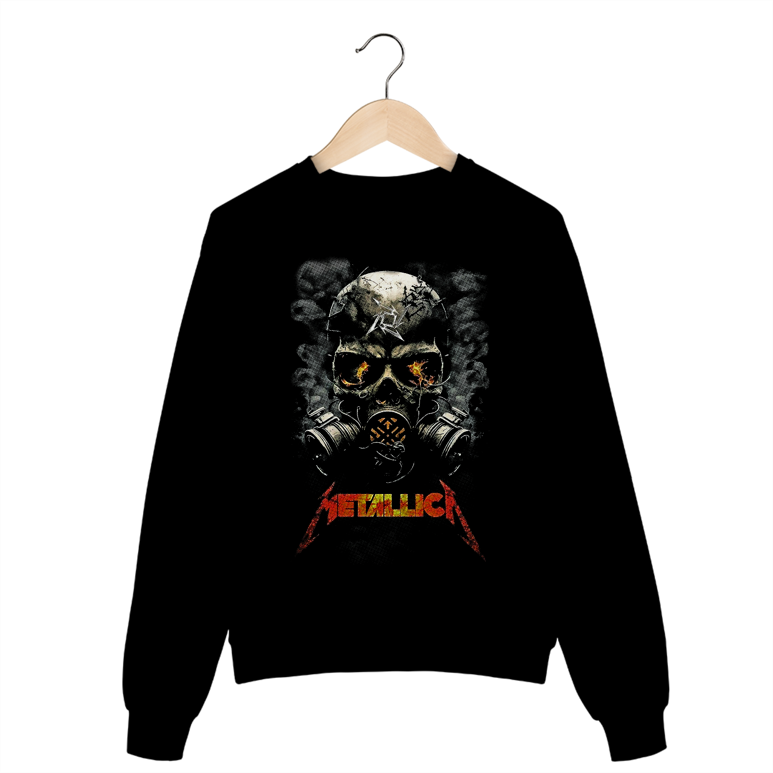 Nome do produto: Casaco de Moletom Metallica Black Skull
