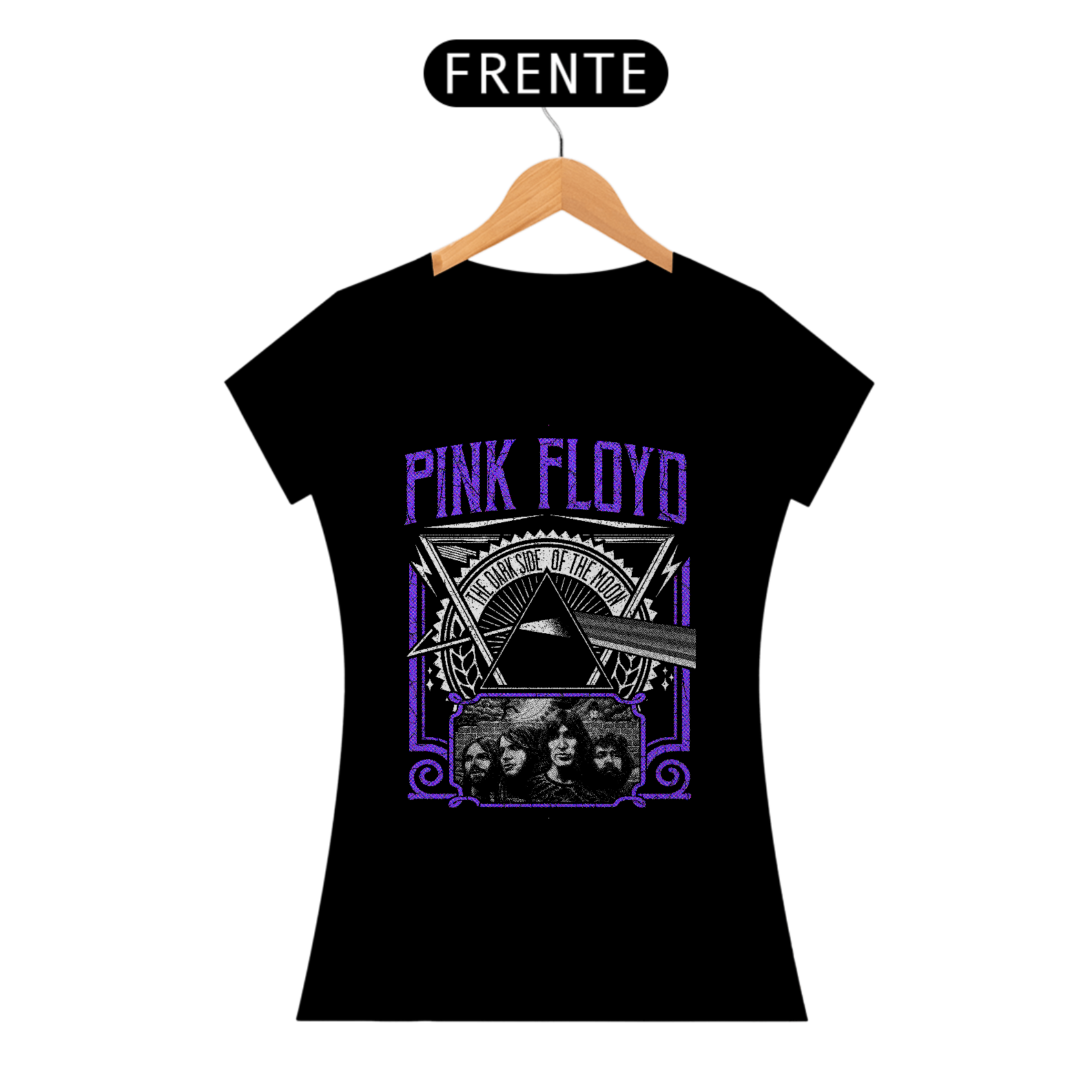 Nome do produto: Camisa Babylook Pink Floyd Dark Side