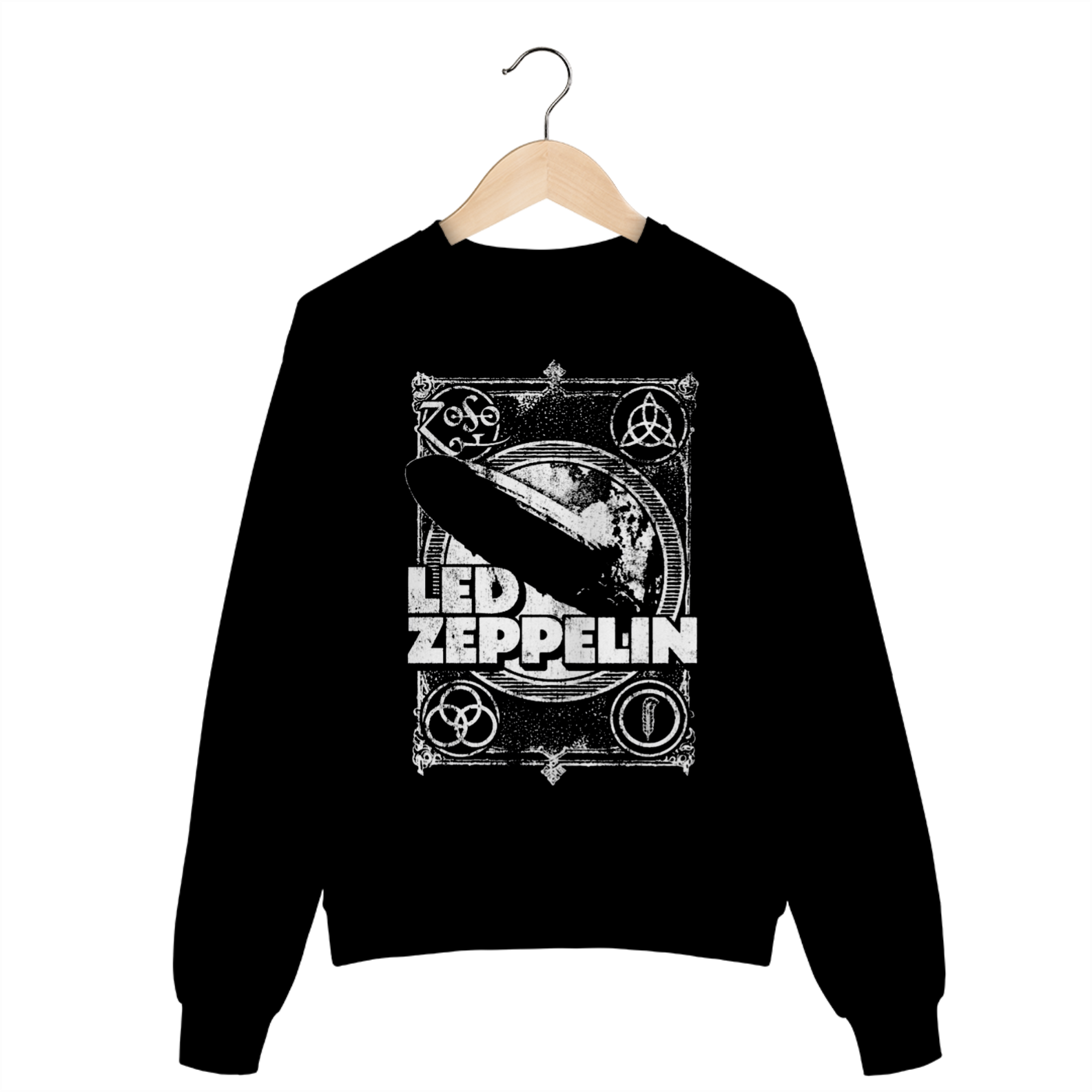 Nome do produto: Casaco de Moletom Fechado Led Zeppelin