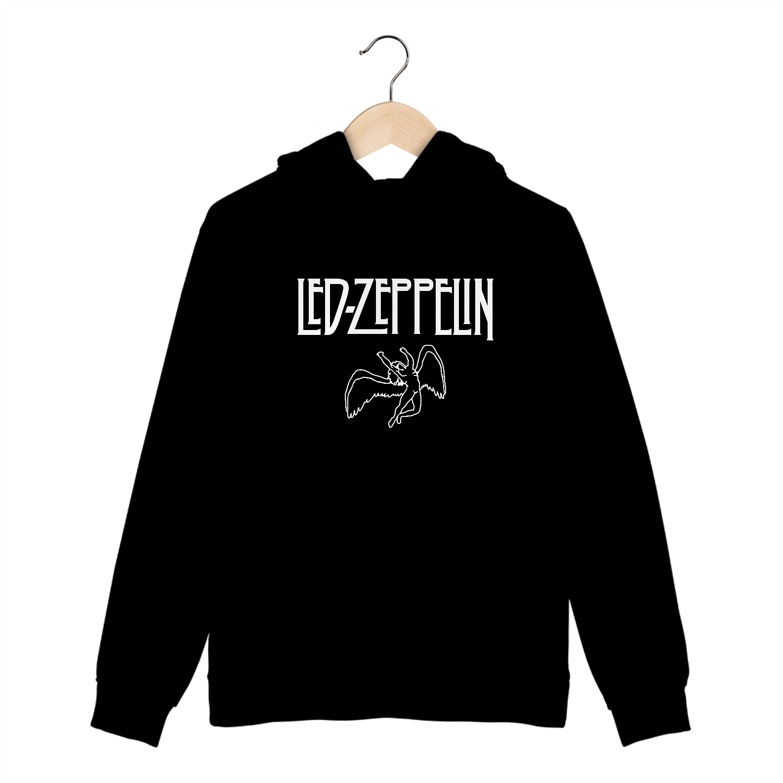 Nome do produto: Casaco de Moletom Canguru Led Zeppelin