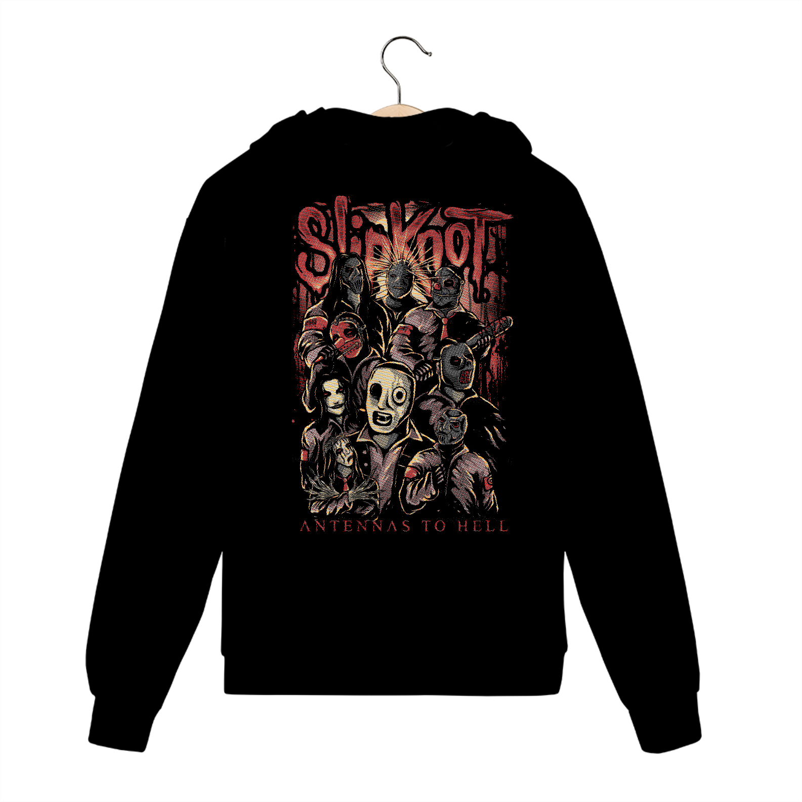 Nome do produto: Casaco de Moletom de Zíper Slipknot Antennas to Hell