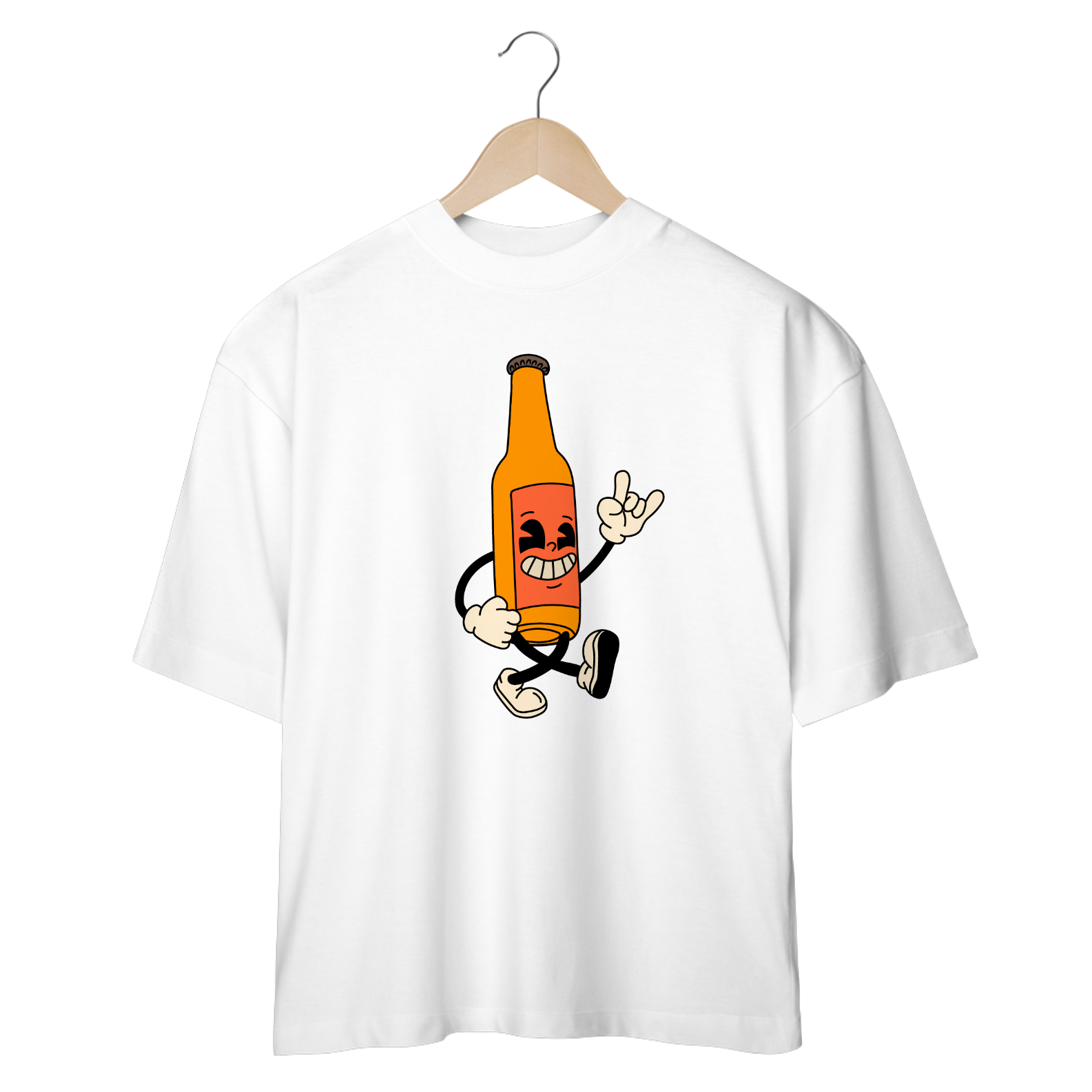 Camiseta Oversized Rock Beer