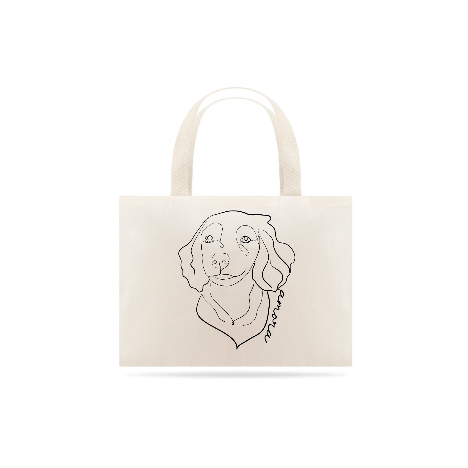Ecobag Personalizada Desnho lineart Pet Nome