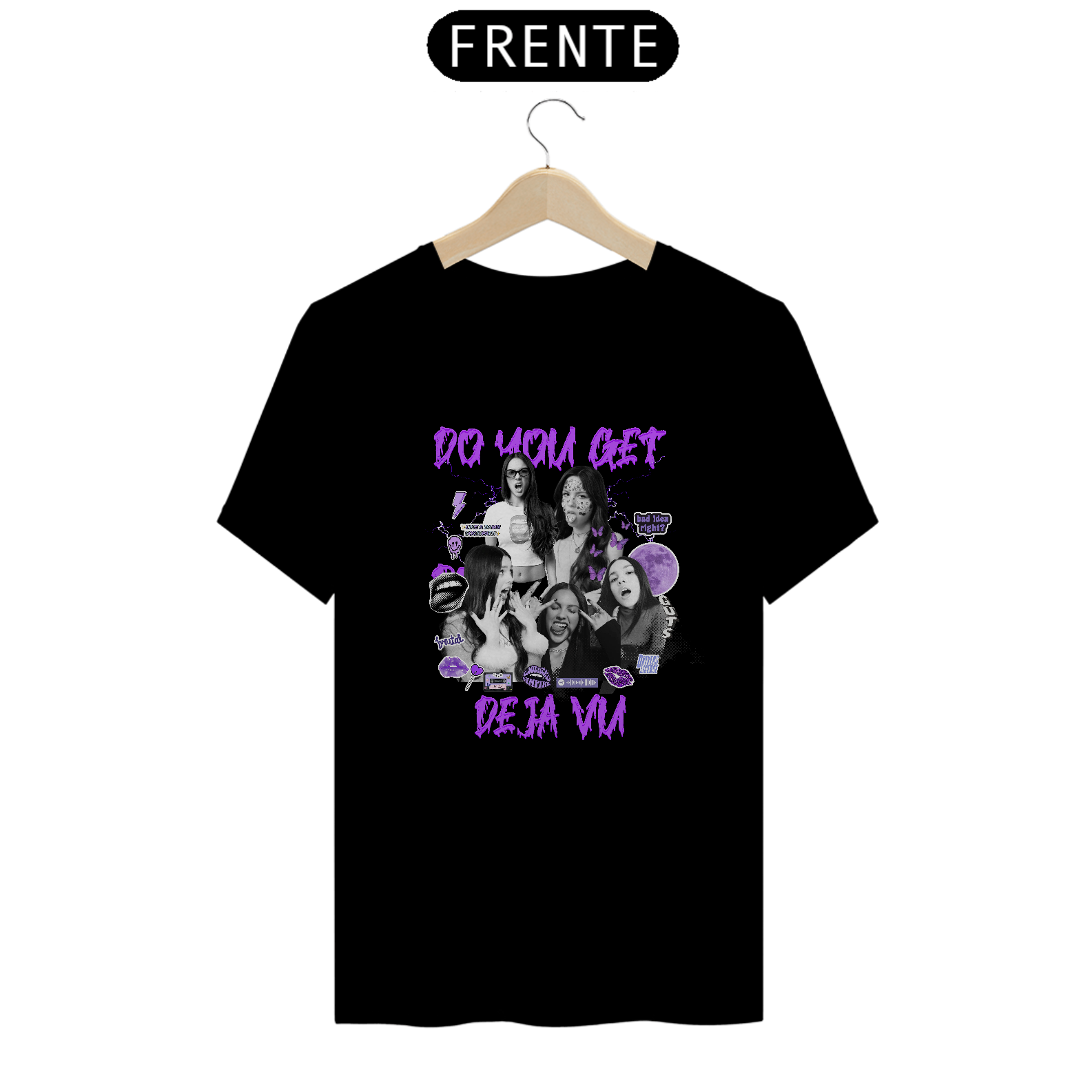 Camiseta Tshirt Do you get deja vu Olivia Rodrigo Frente