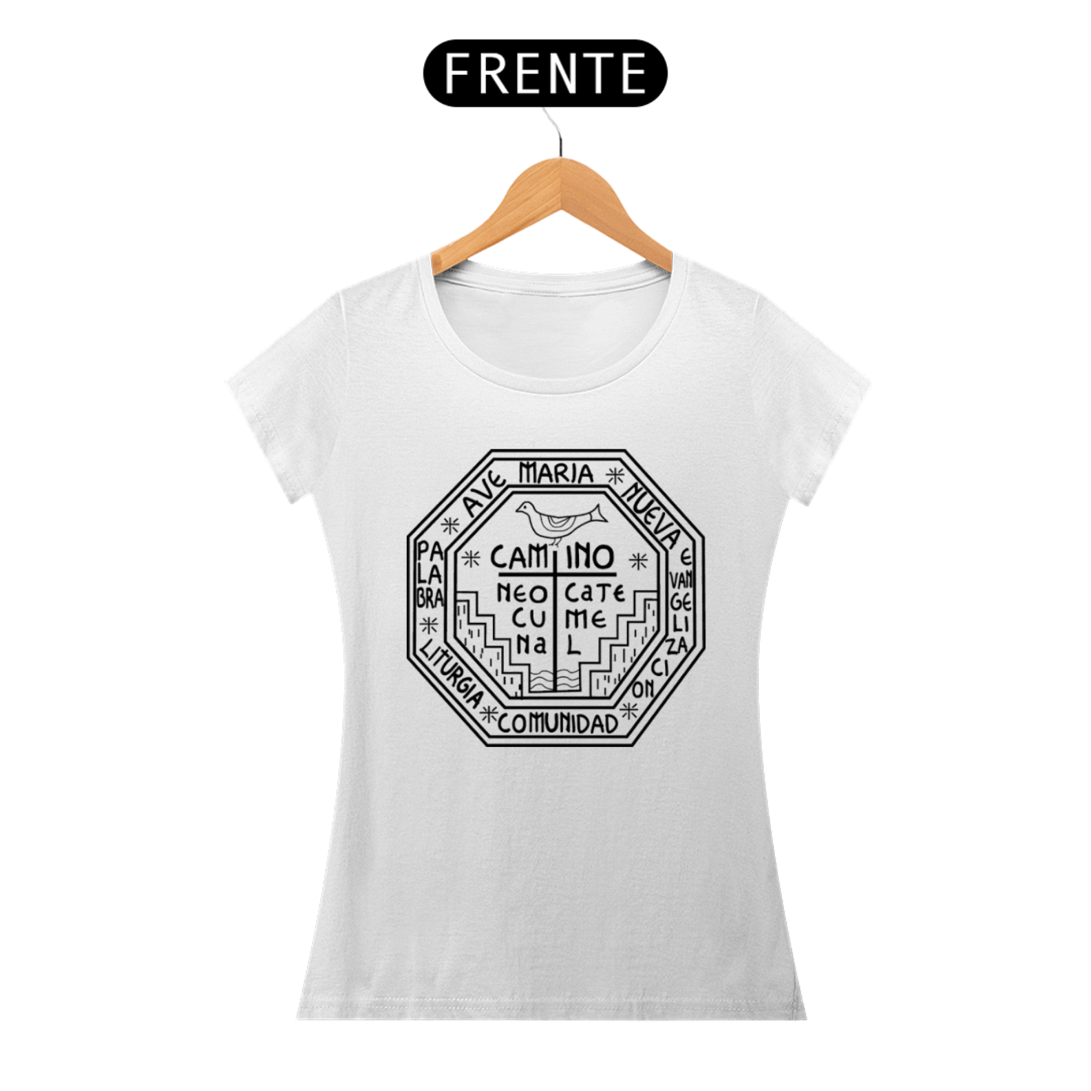 Nome do produto: Camiseta Feminina Caminho Neocatecumenal 