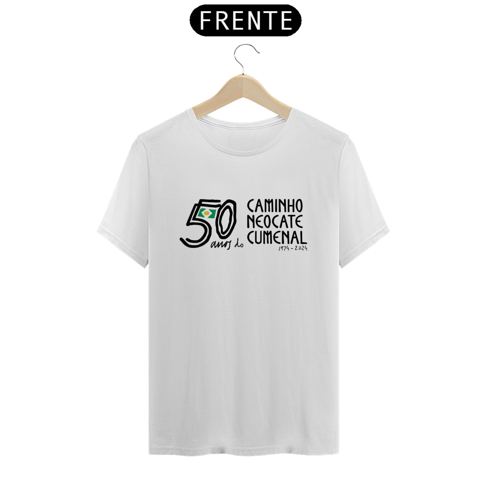 Nome do produto: Camiseta Masculina 50 anos Caminho Neocatecumenal 