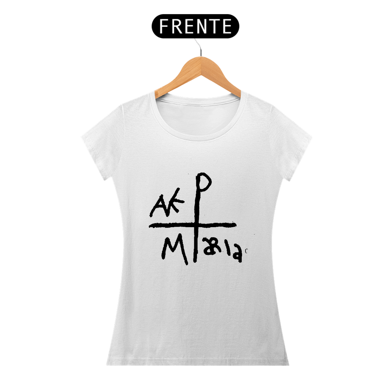 Nome do produto: Camiseta Feminina Ave Maria 