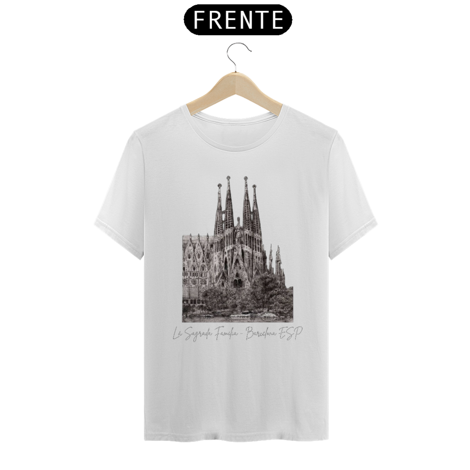 Nome do produto: Camiseta Sagrada Família Barcelona 