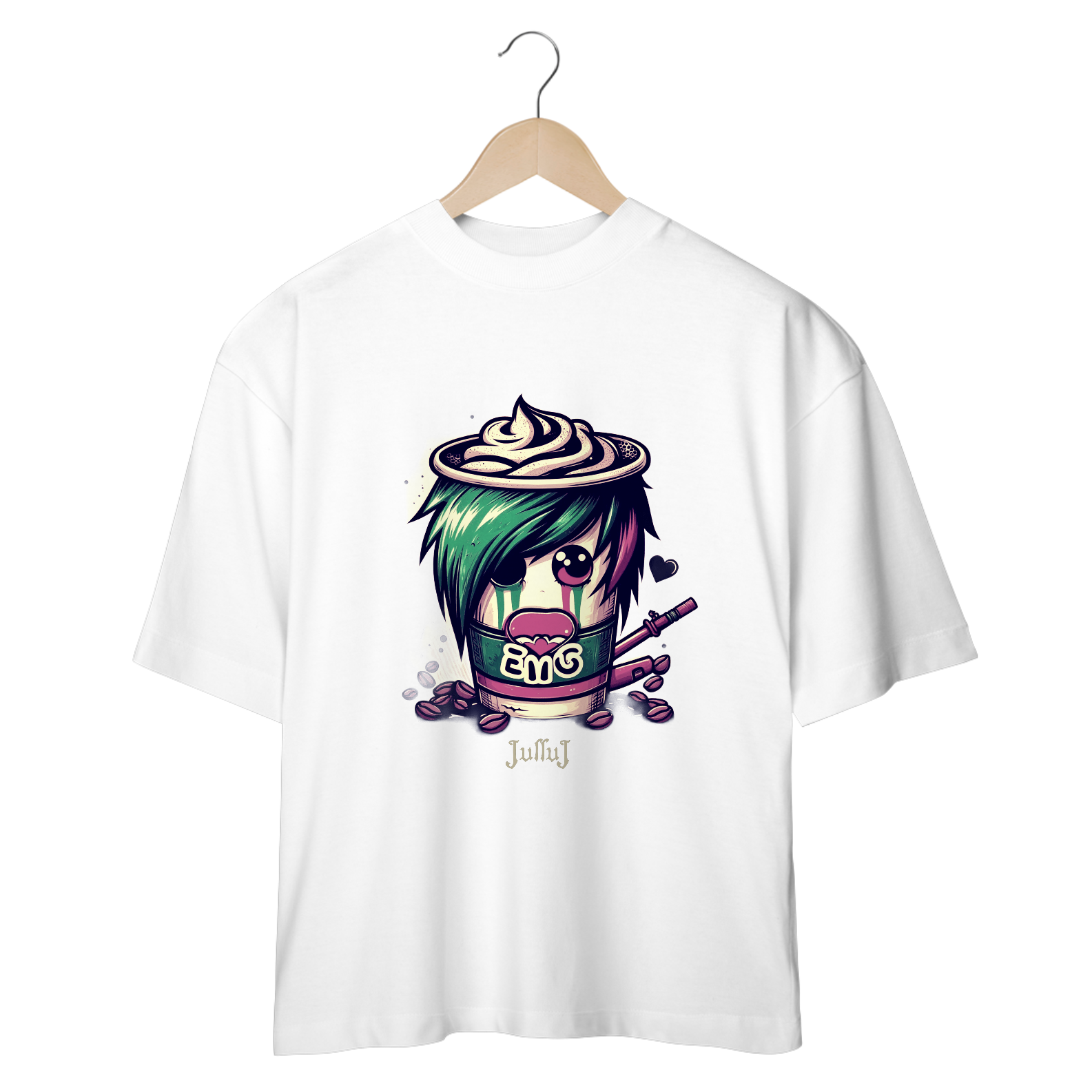 Nome do produto: Camiseta Oversize Coffee Scene 