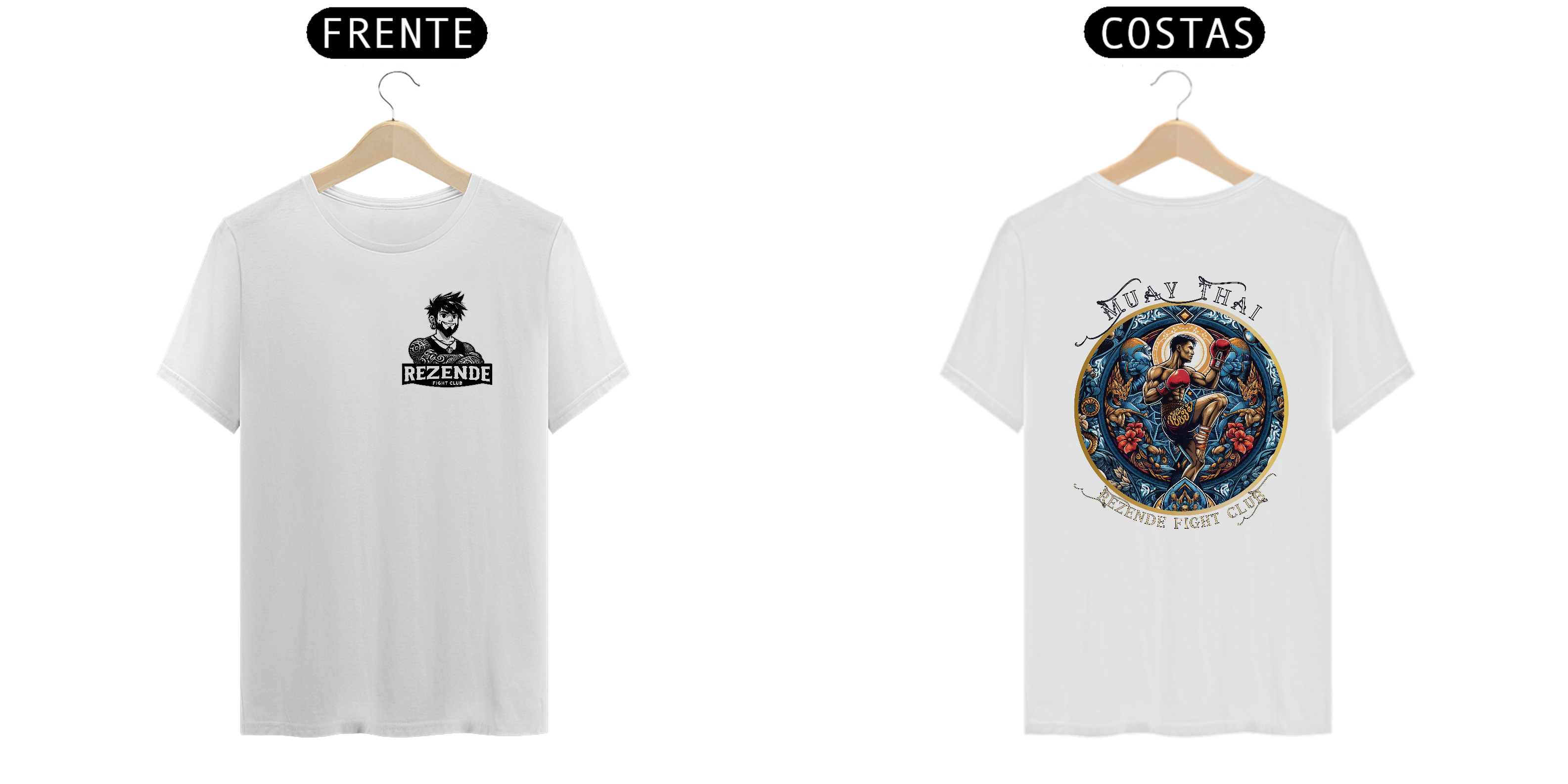 Nome do produto: Blue Fighter (Tecido Classic + Escrita preta)