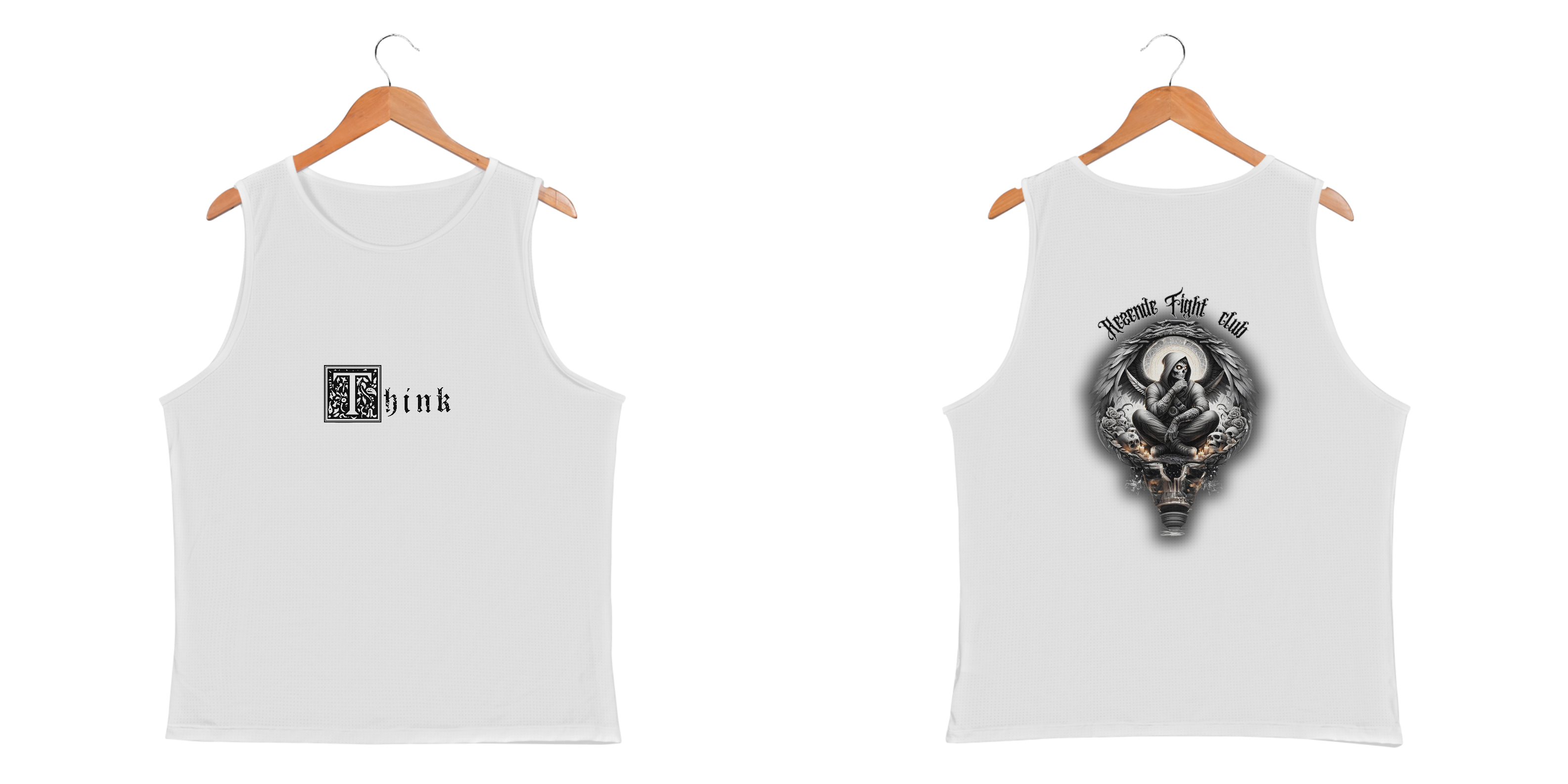 Nome do produto: Shining Mind (Regata Sport Dry Masculina + Escrita preta)