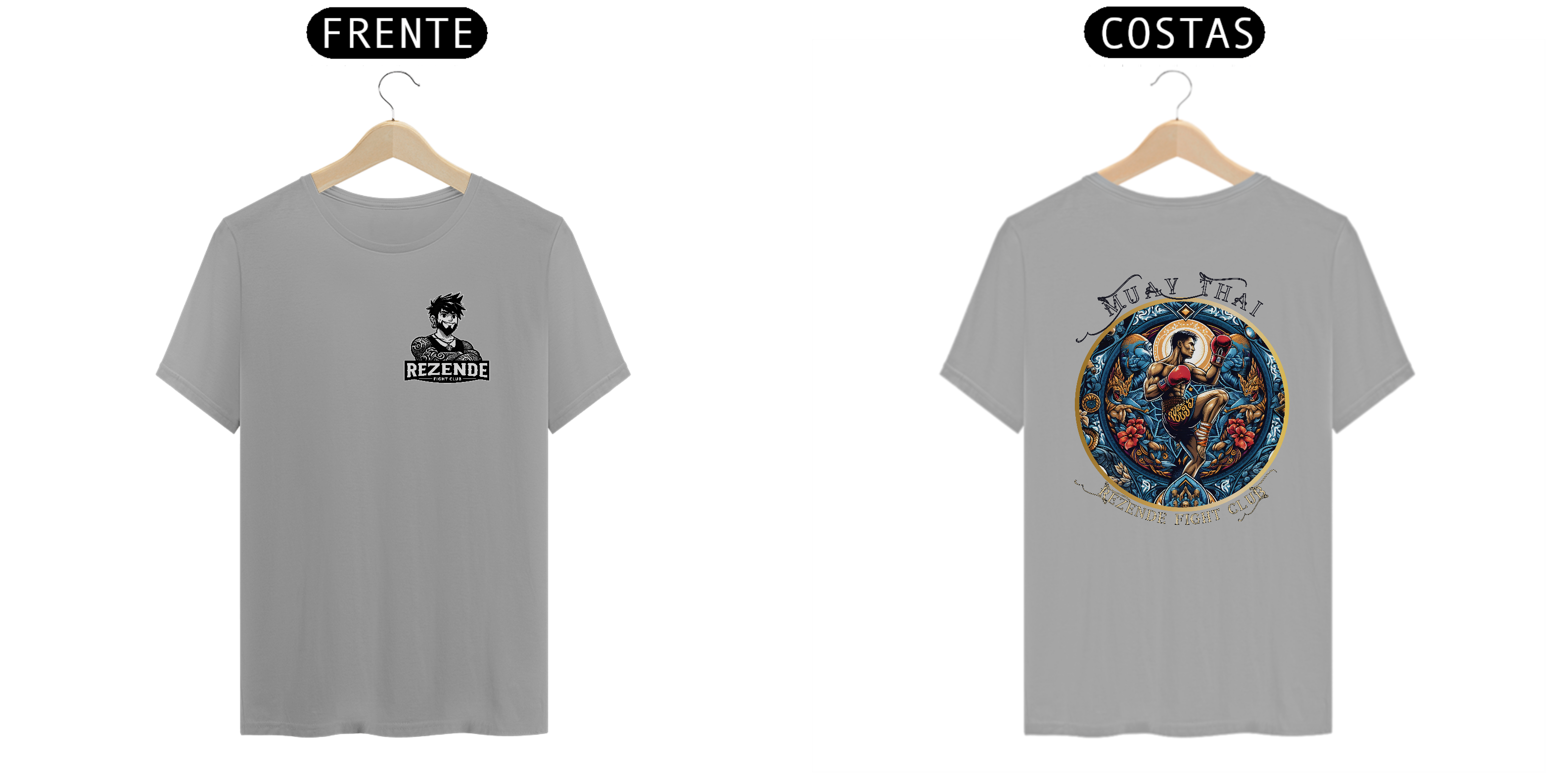 Nome do produto: Blue Fighter (Tecido Quality + Escrita preta)