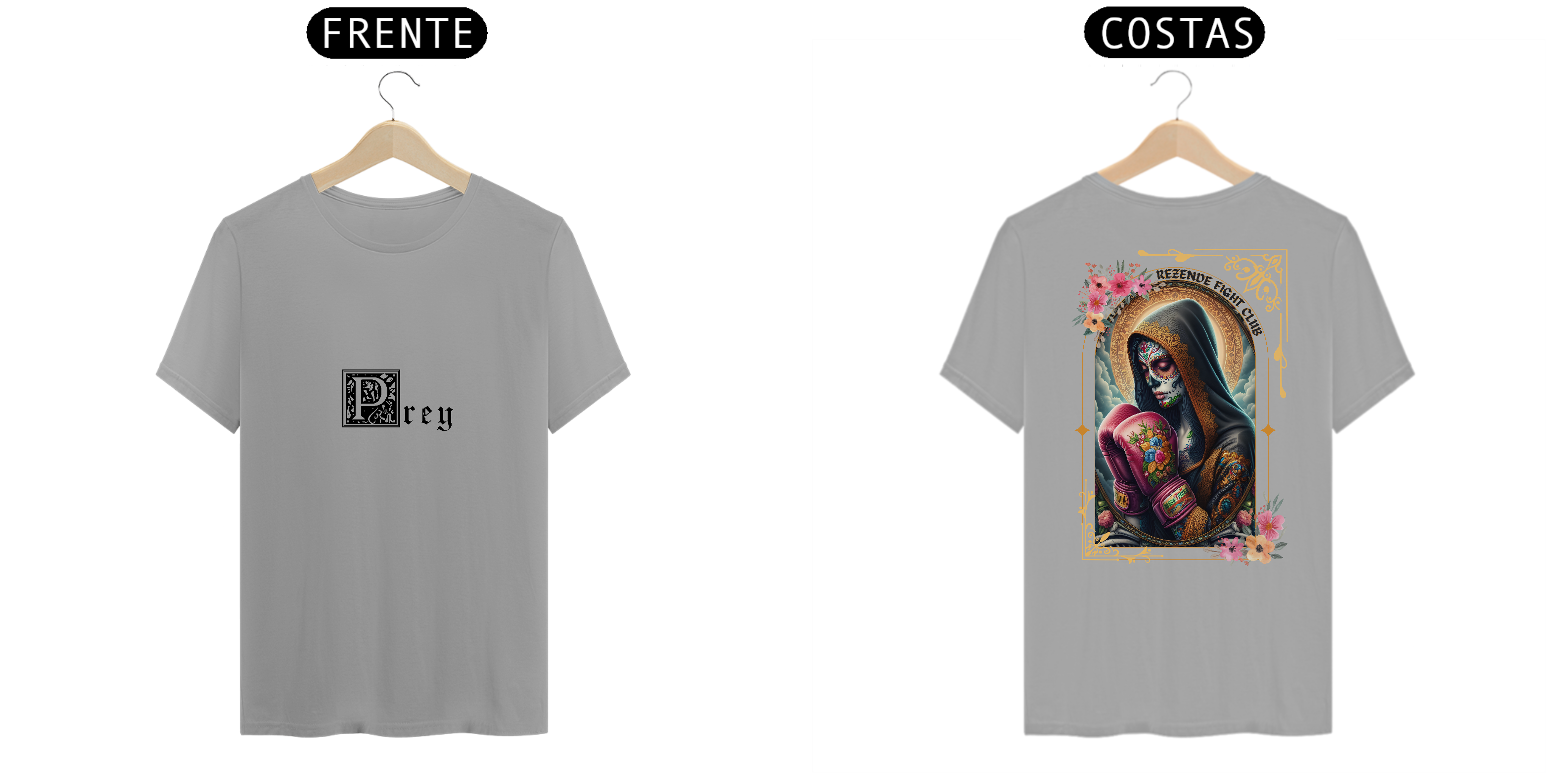 Nome do produto: Santa de Los Sparrings (Quality + Escrita Preta)