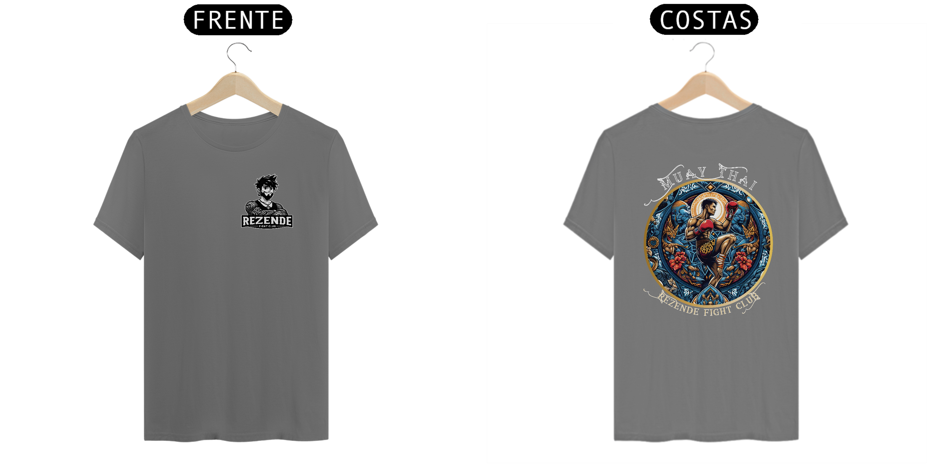 Nome do produto: Blue Fighter (Tecido Estonado + Escrita Branca)