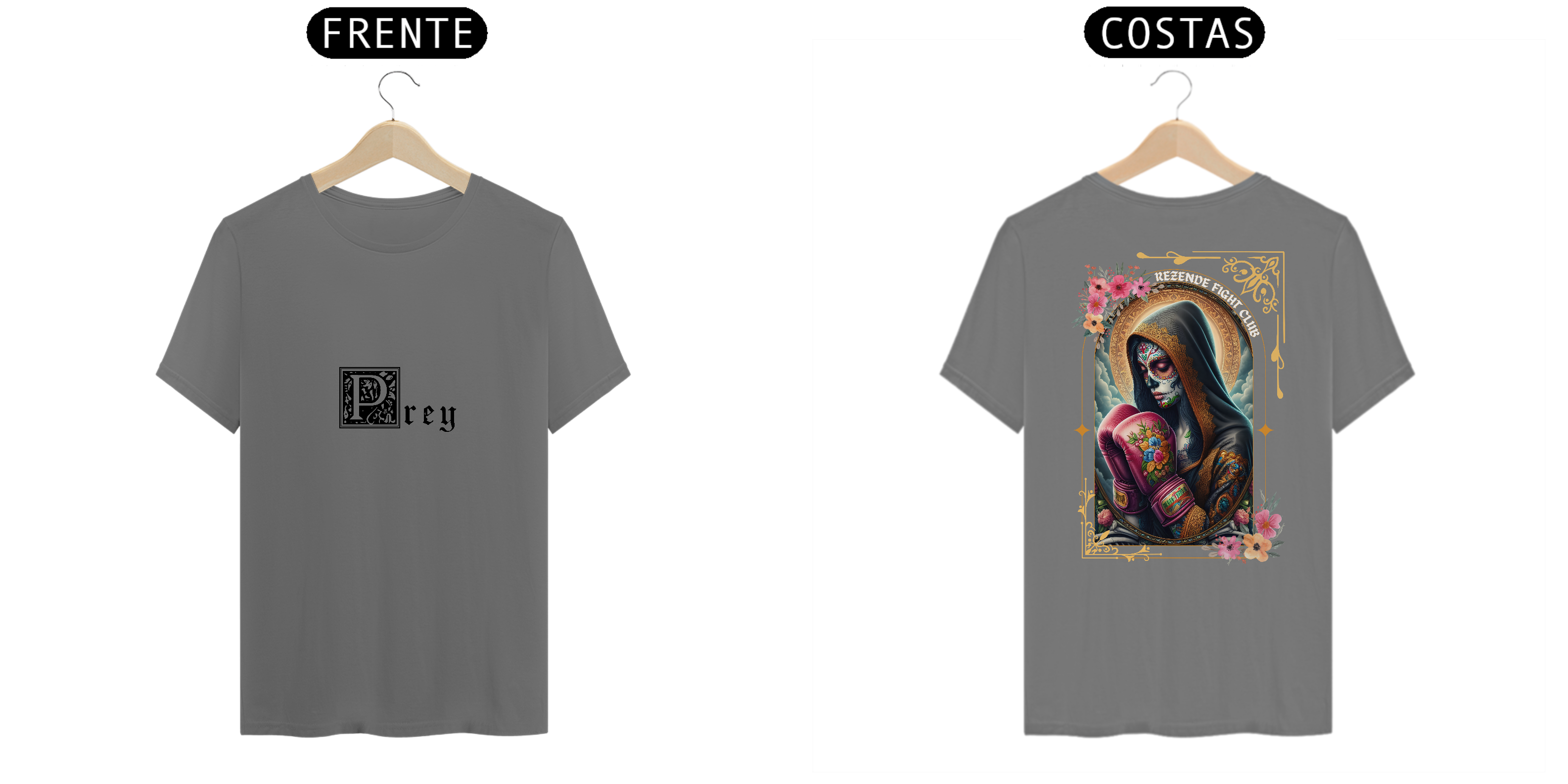 Nome do produto: Santa de Los Sparrings (Estonada + Escrita Branca)