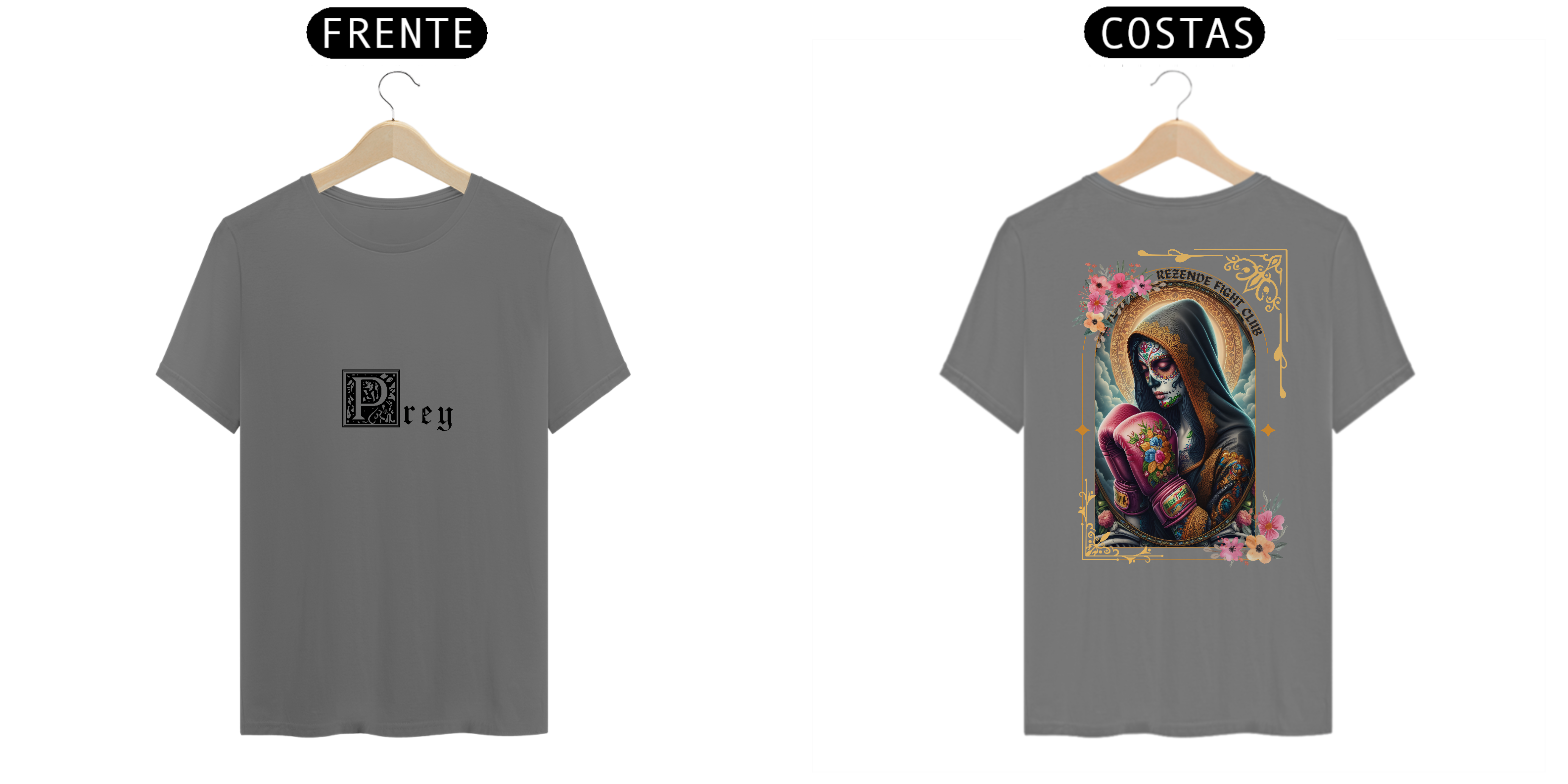 Nome do produto: Santa de Los Sparrings (Estonada + Escrita Preta)