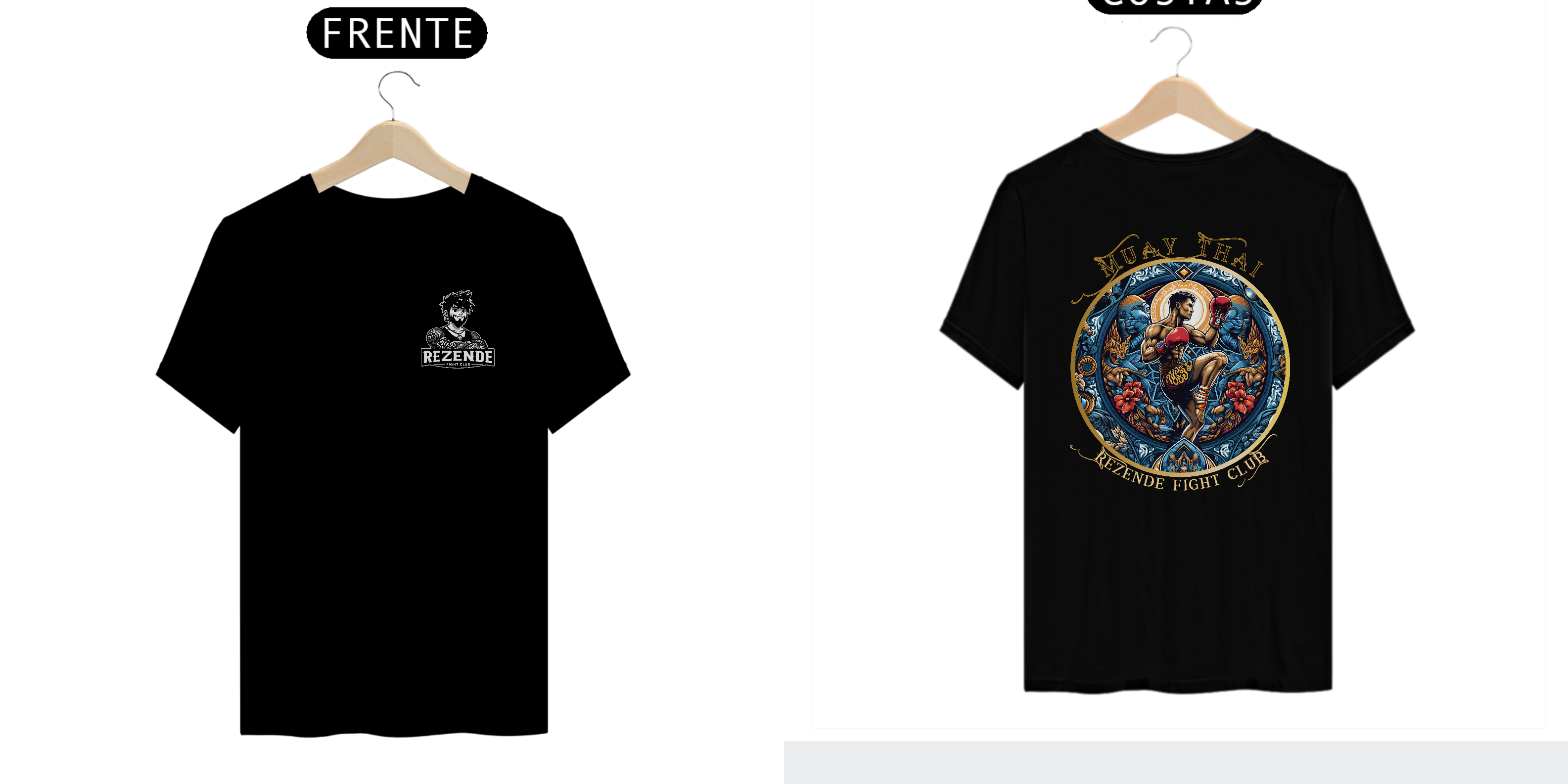 Nome do produto: Blue Fighter (Tecido Quality + Escrita Dourada)