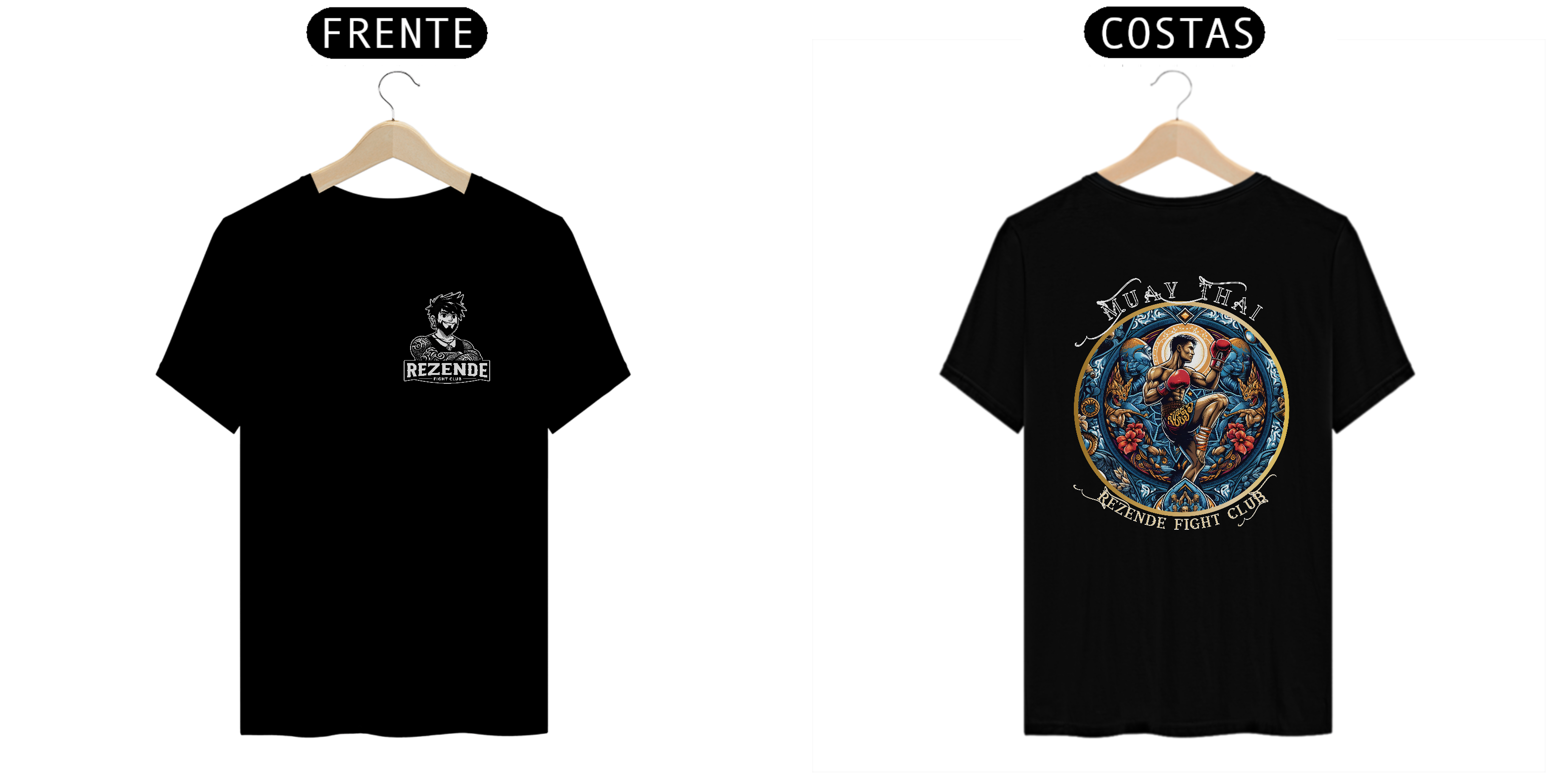 Nome do produto: Blue Fighter (Tecido Quality + Escrita Branca)