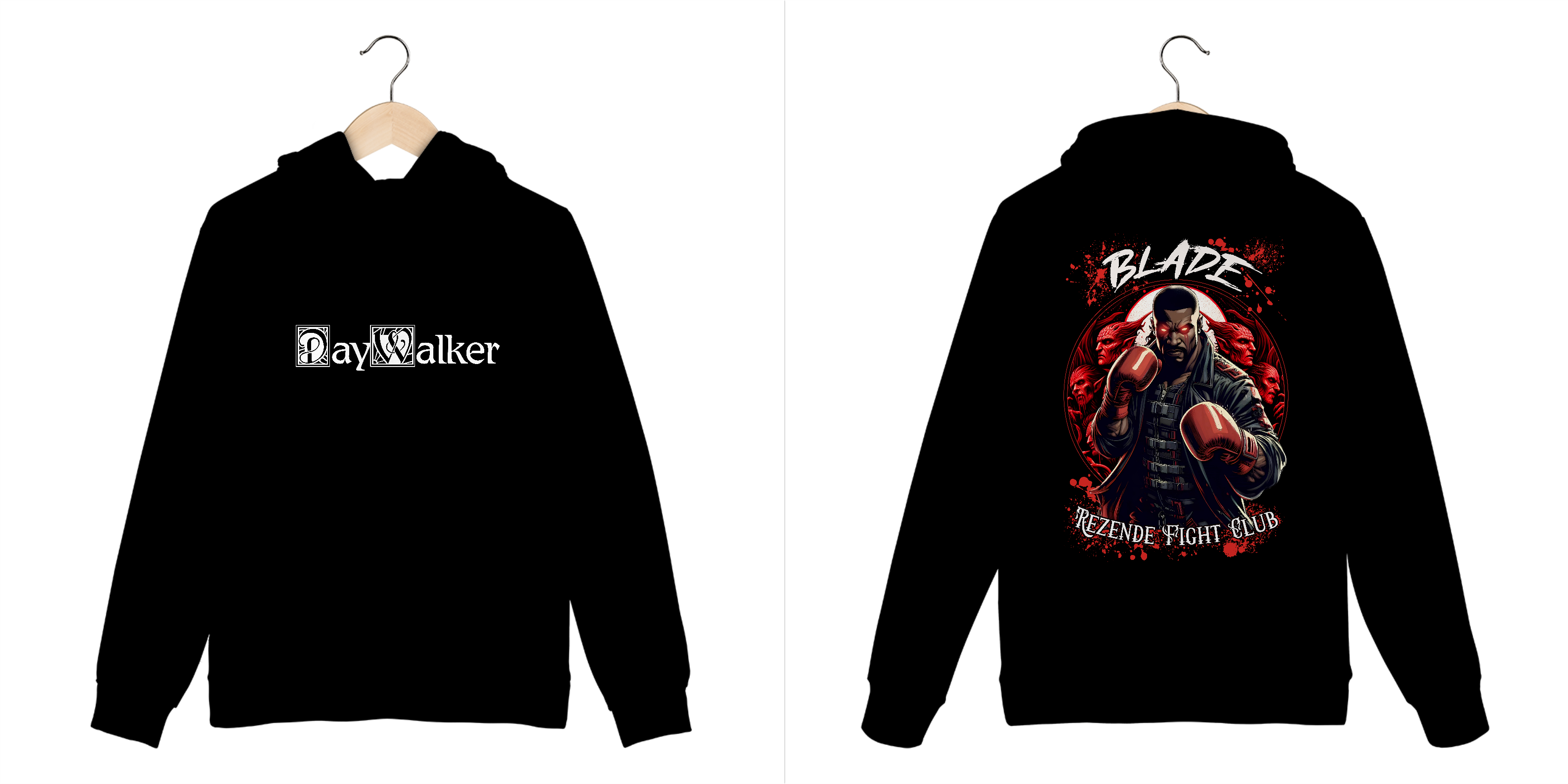 Nome do produto: DayWalker (Moletom Canguru + Escrita Branca)