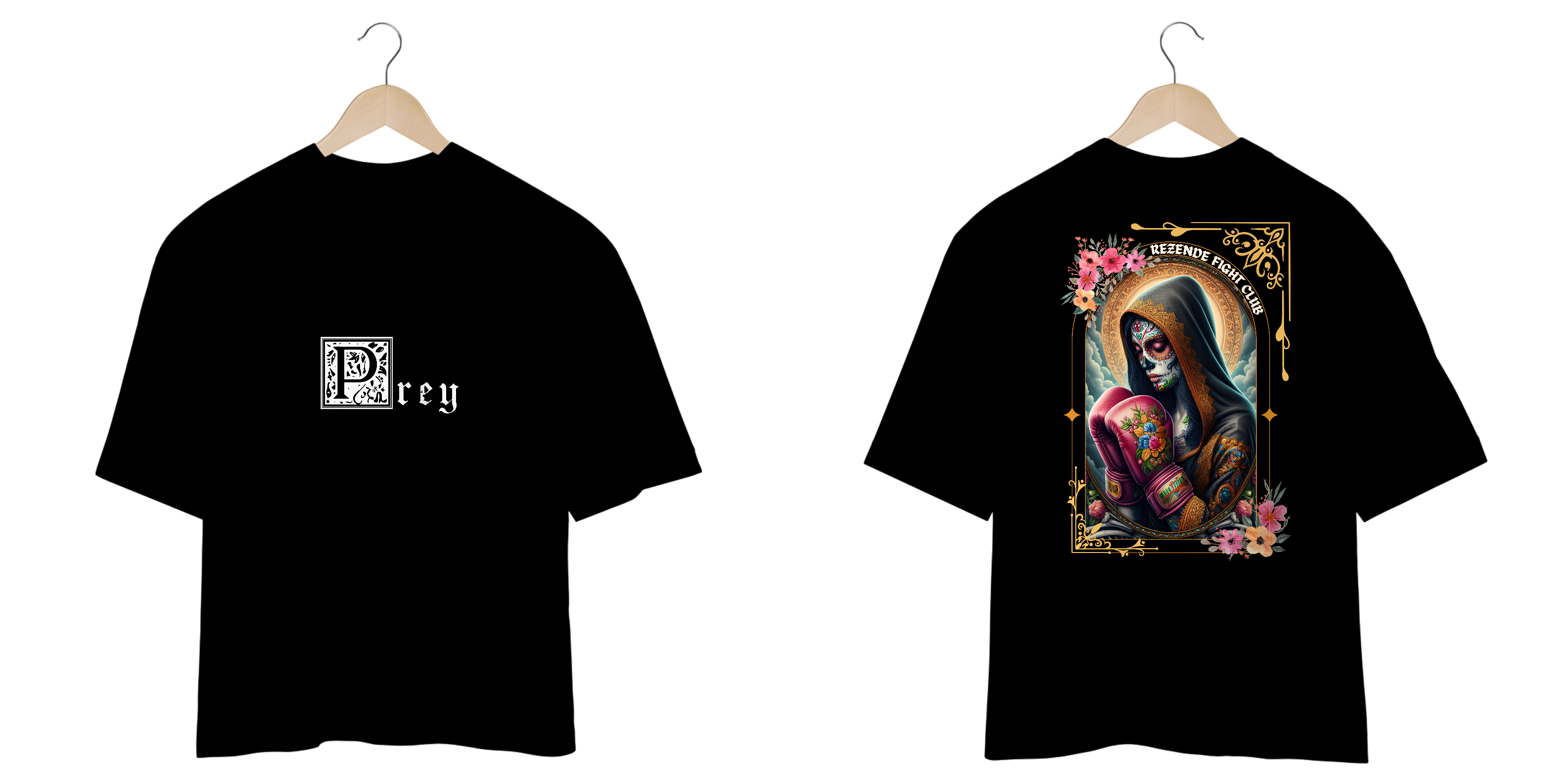 Nome do produto: Santa De Los Sparrings (Oversized + Escrita Branca)