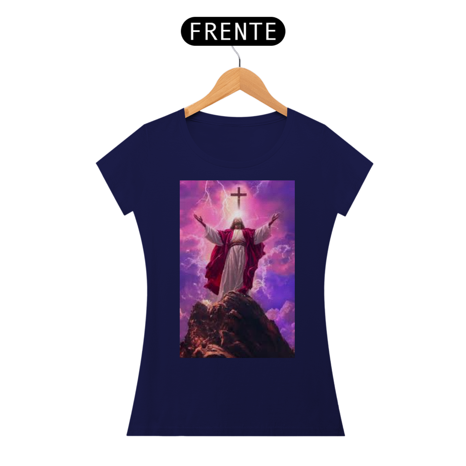 Nome do produto: T-SHIRT JESUS CRISTO FEM