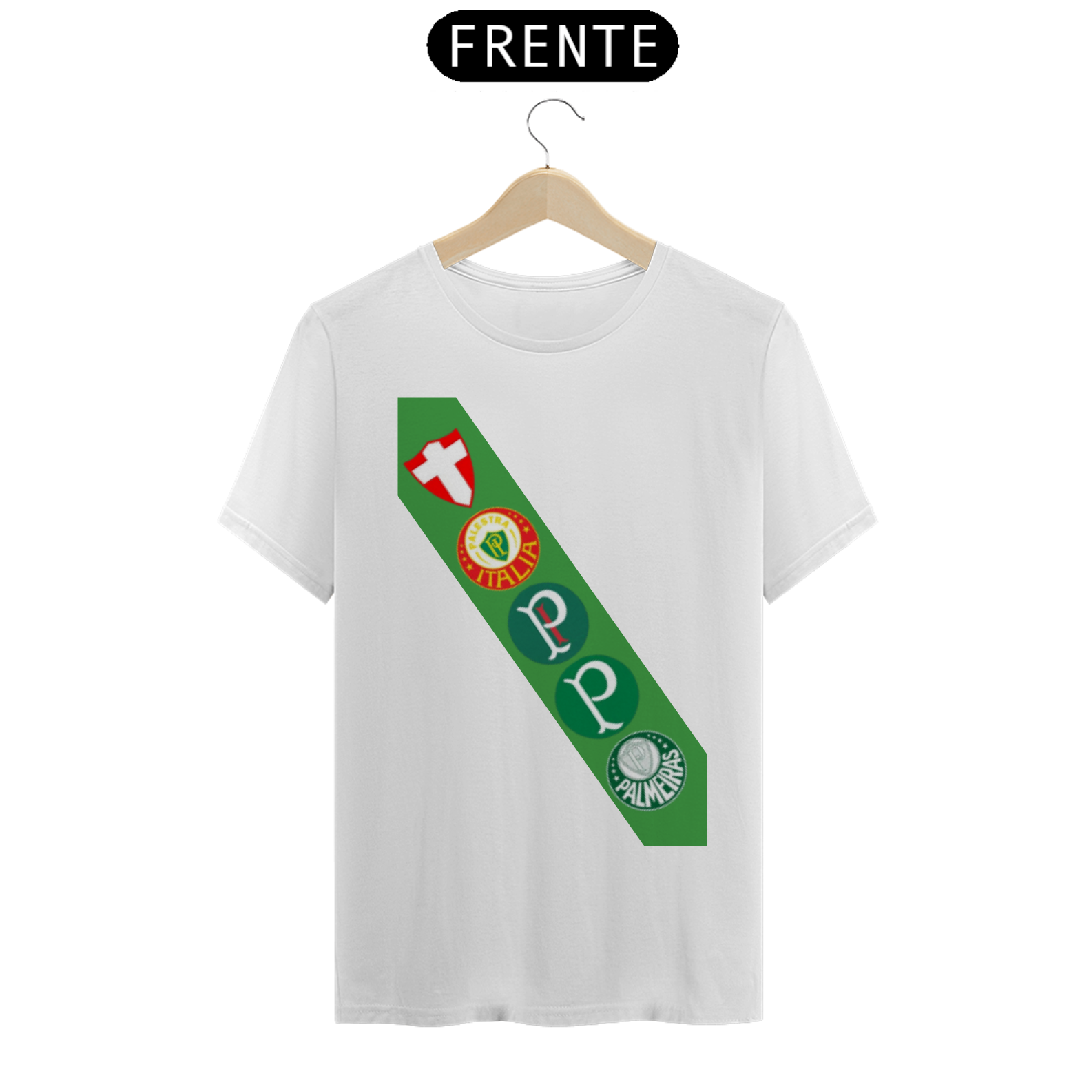 Nome do produto: T-SHIRT PALMEIRAS ESCUDOS 