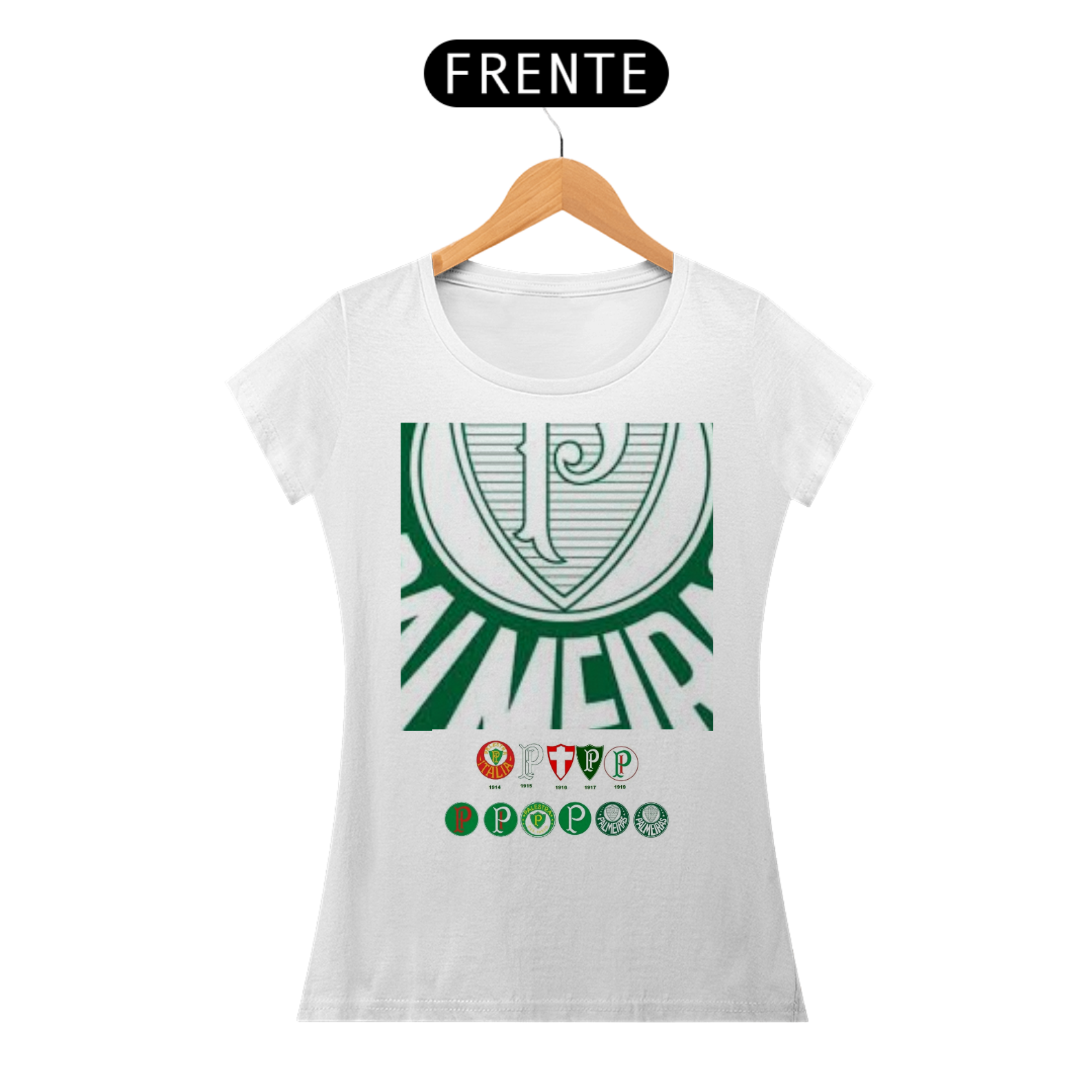 Nome do produto: T-SHIRT PALMEIRAS FEM