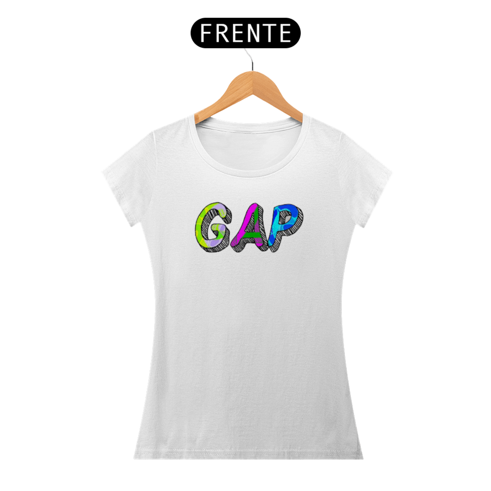 Nome do produto: T-SHIRT GAP FEM