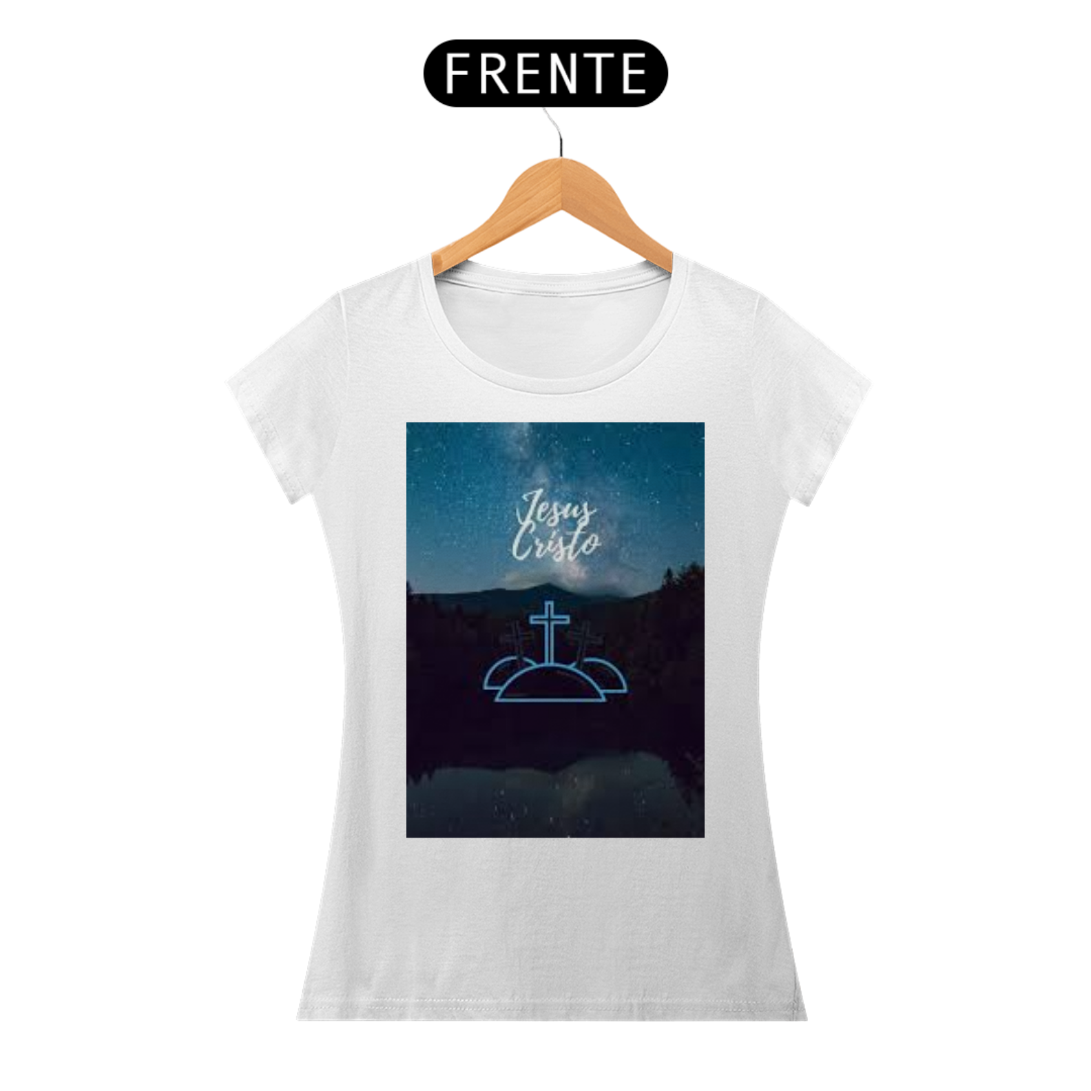 Nome do produto: T-SHIRT JESUS CRISTO FEM