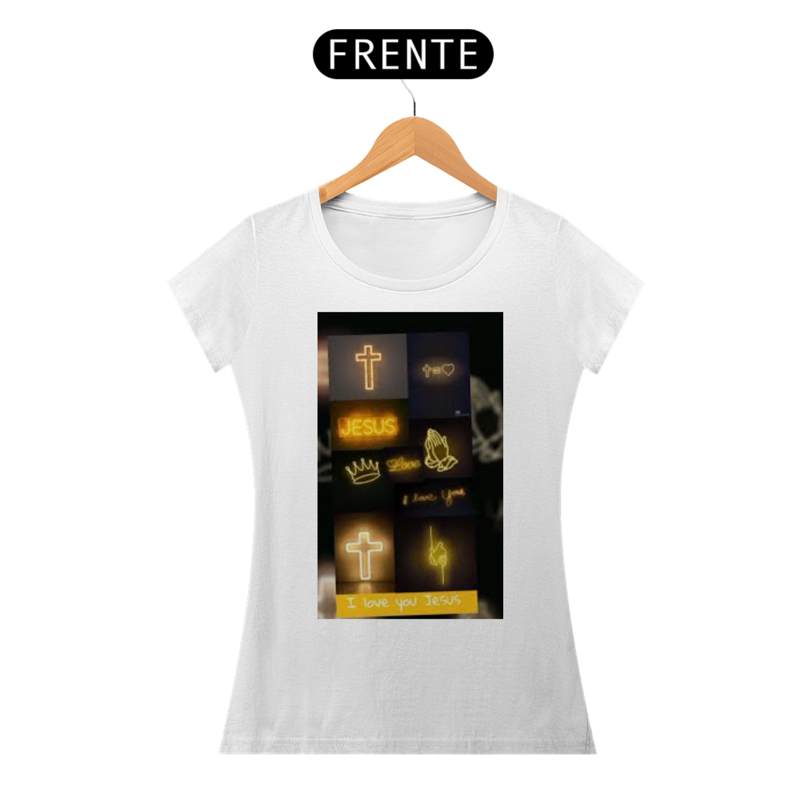 Nome do produto: T-SHIRT JESUS CRISTO FEM