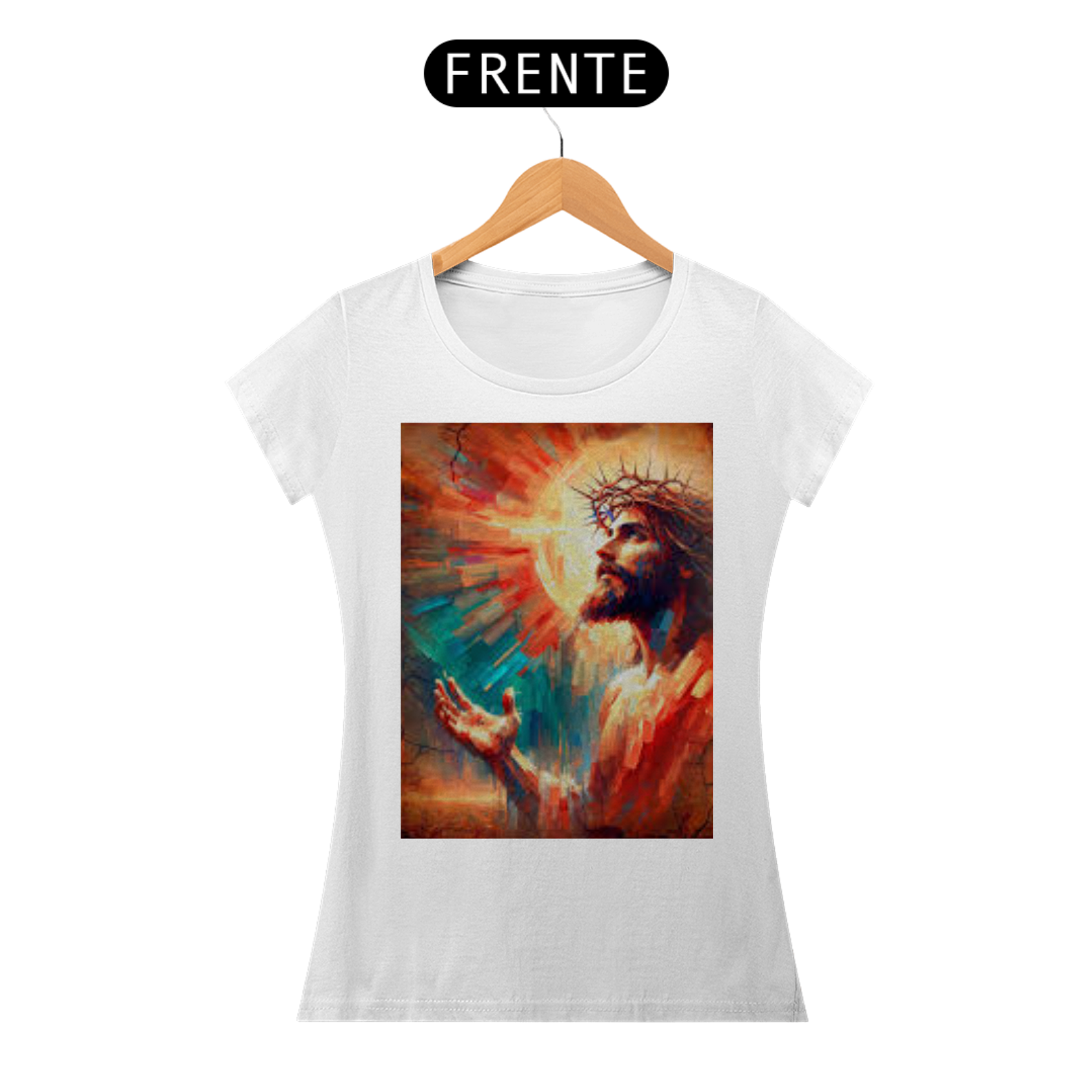 Nome do produto: T-SHIRT JESUS CRISTO FEM