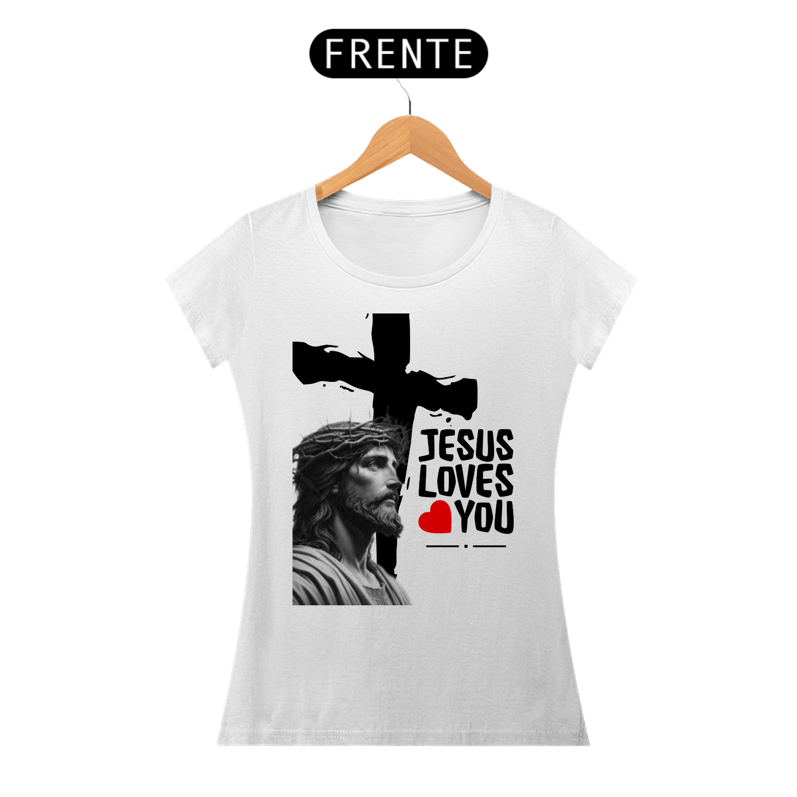 Nome do produto: T-SHIRT JESUS CRISTO FEM