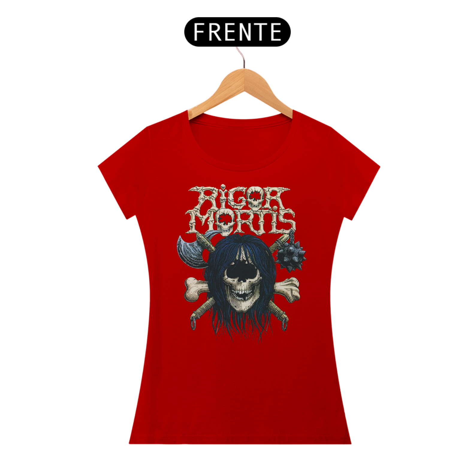 Nome do produto: Camiseta Baby Look Rigor Mortis